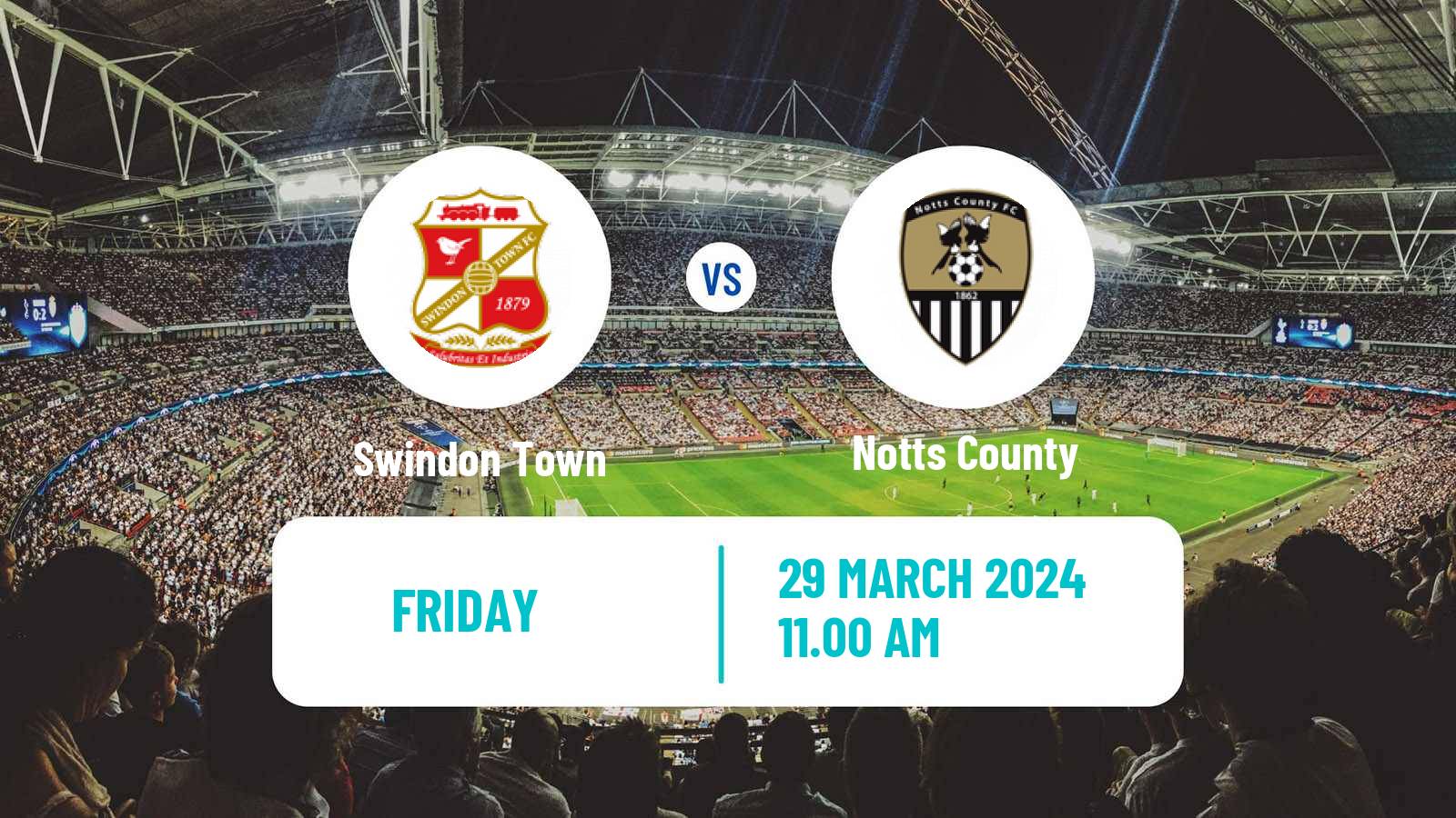 Soccer English League Two Swindon Town - Notts County