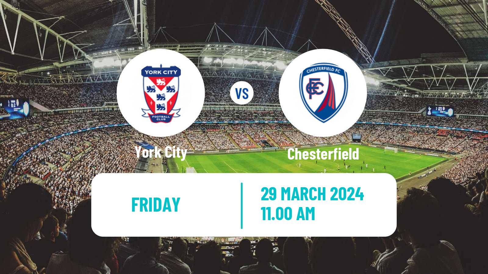 Soccer English National League York City - Chesterfield
