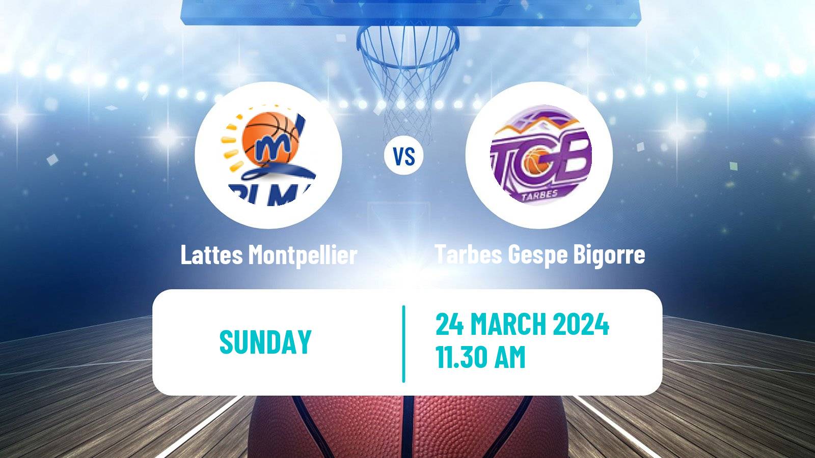 Basketball French LFB Lattes Montpellier - Tarbes Gespe Bigorre