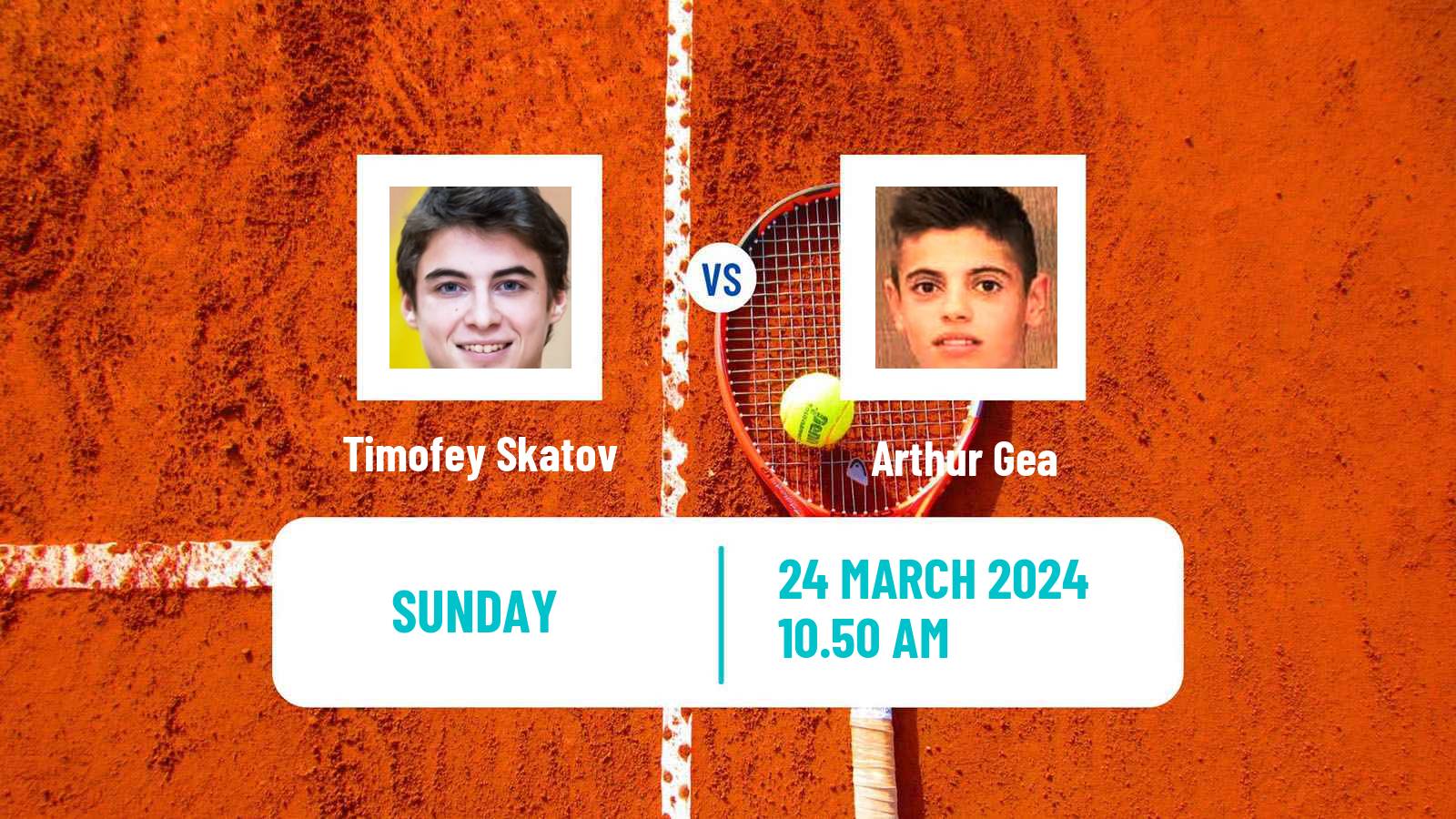 Tennis Naples 3 Challenger Men Timofey Skatov - Arthur Gea