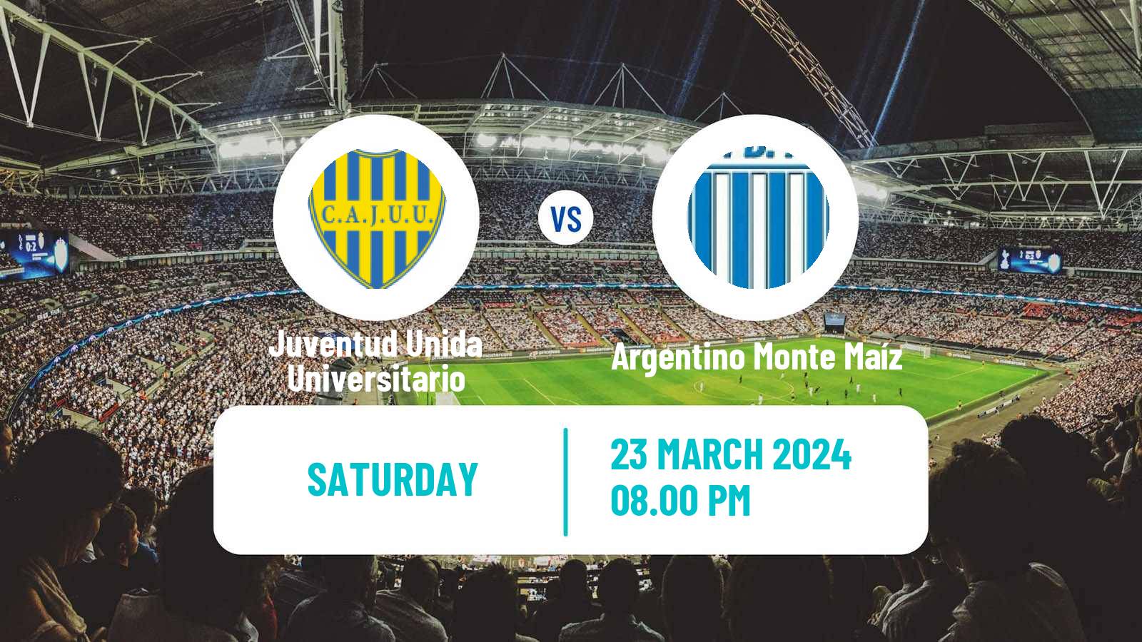 Soccer Argentinian Torneo Federal Juventud Unida Universitario - Argentino Monte Maíz