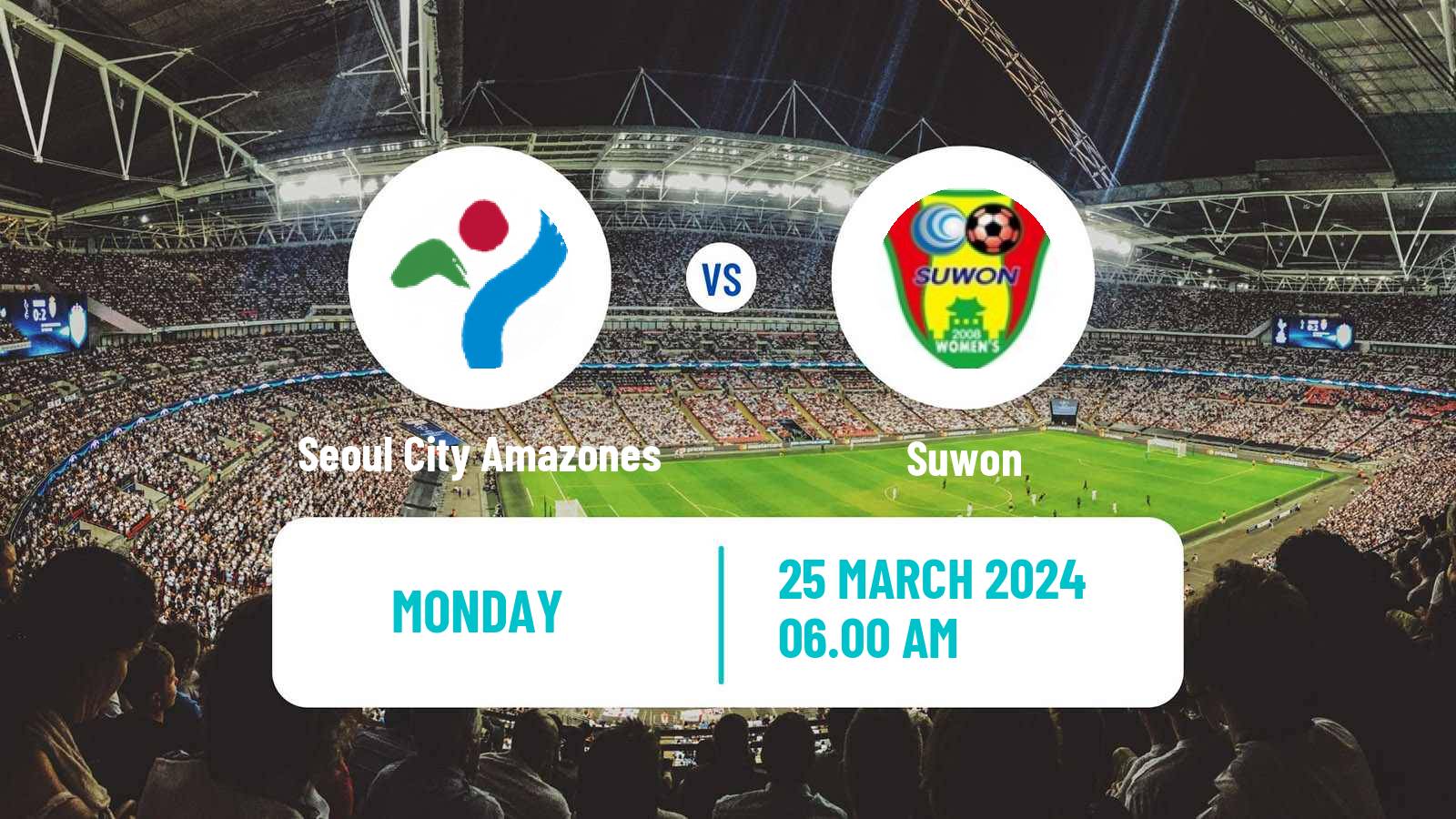 Soccer South Korean WK League Seoul City Amazones - Suwon