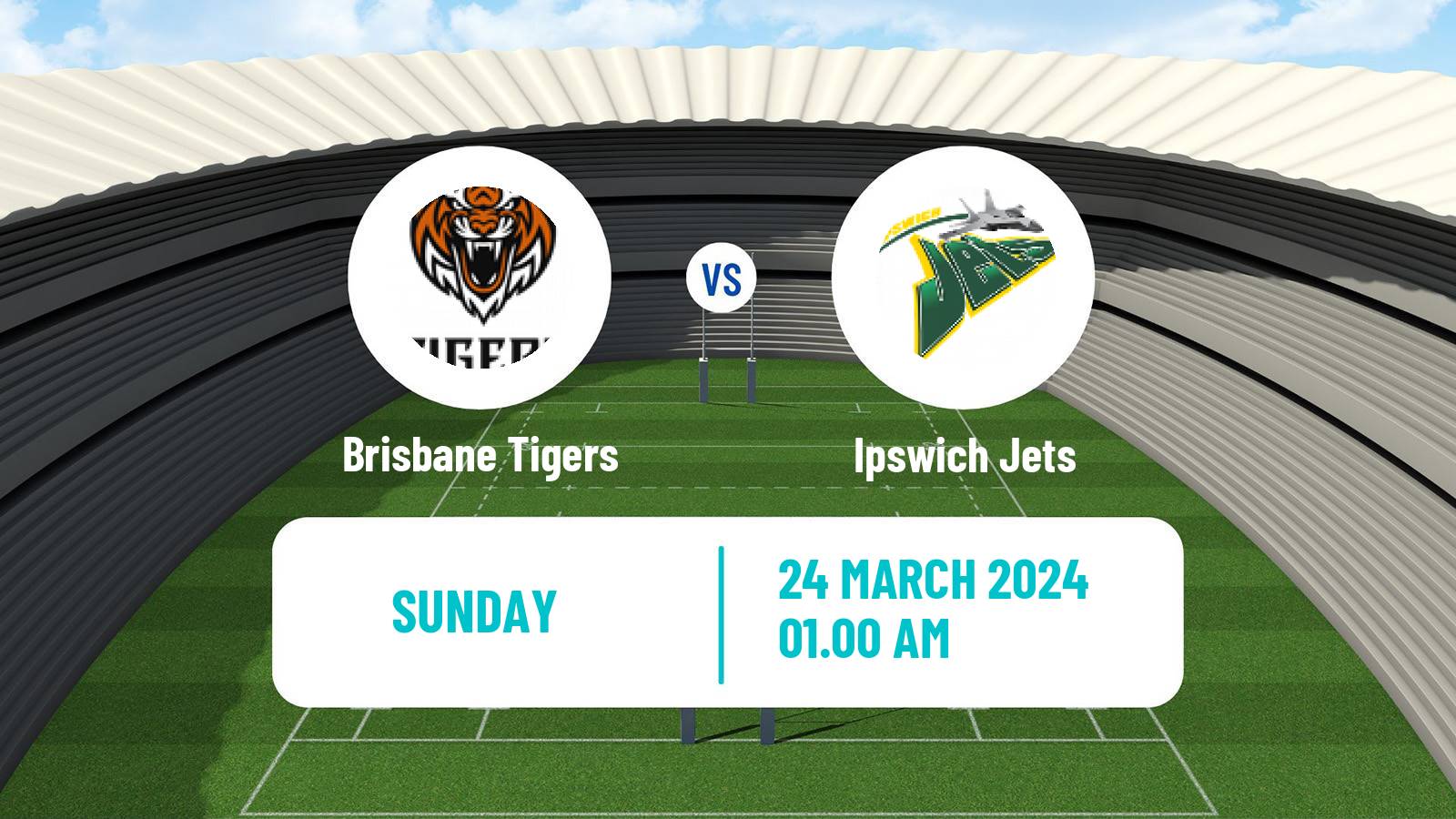 Rugby league Australian Queensland Cup Brisbane Tigers - Ipswich Jets