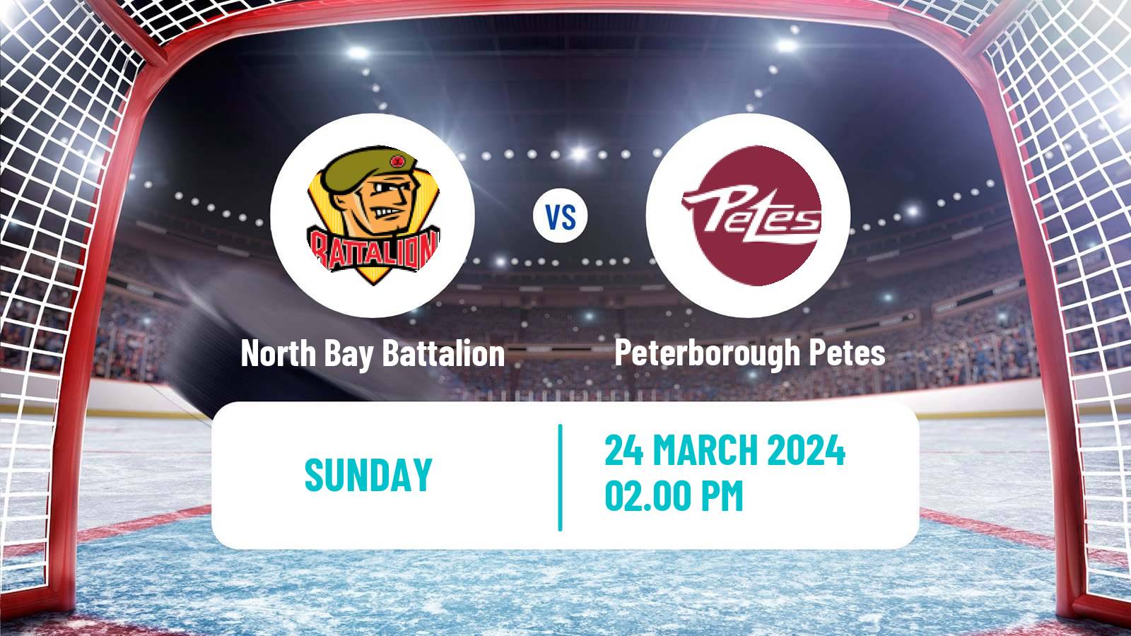 Hockey OHL North Bay Battalion - Peterborough Petes