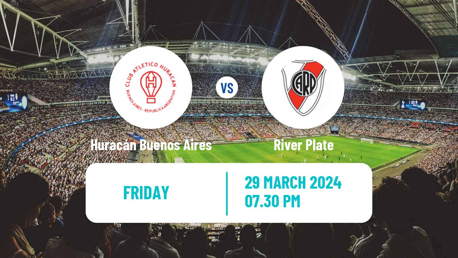 Soccer Argentinian Copa de la Liga Profesional Huracán Buenos Aires - River Plate