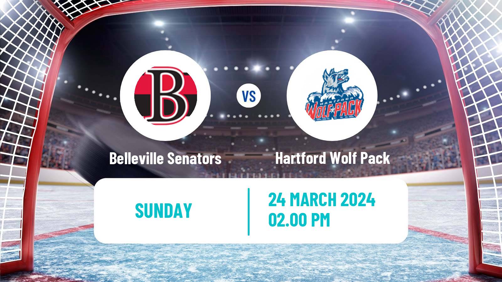Hockey AHL Belleville Senators - Hartford Wolf Pack