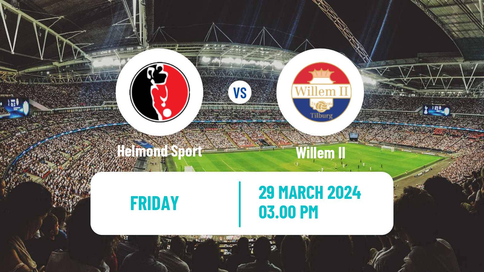 Soccer Dutch Eerste Divisie Helmond Sport - Willem II