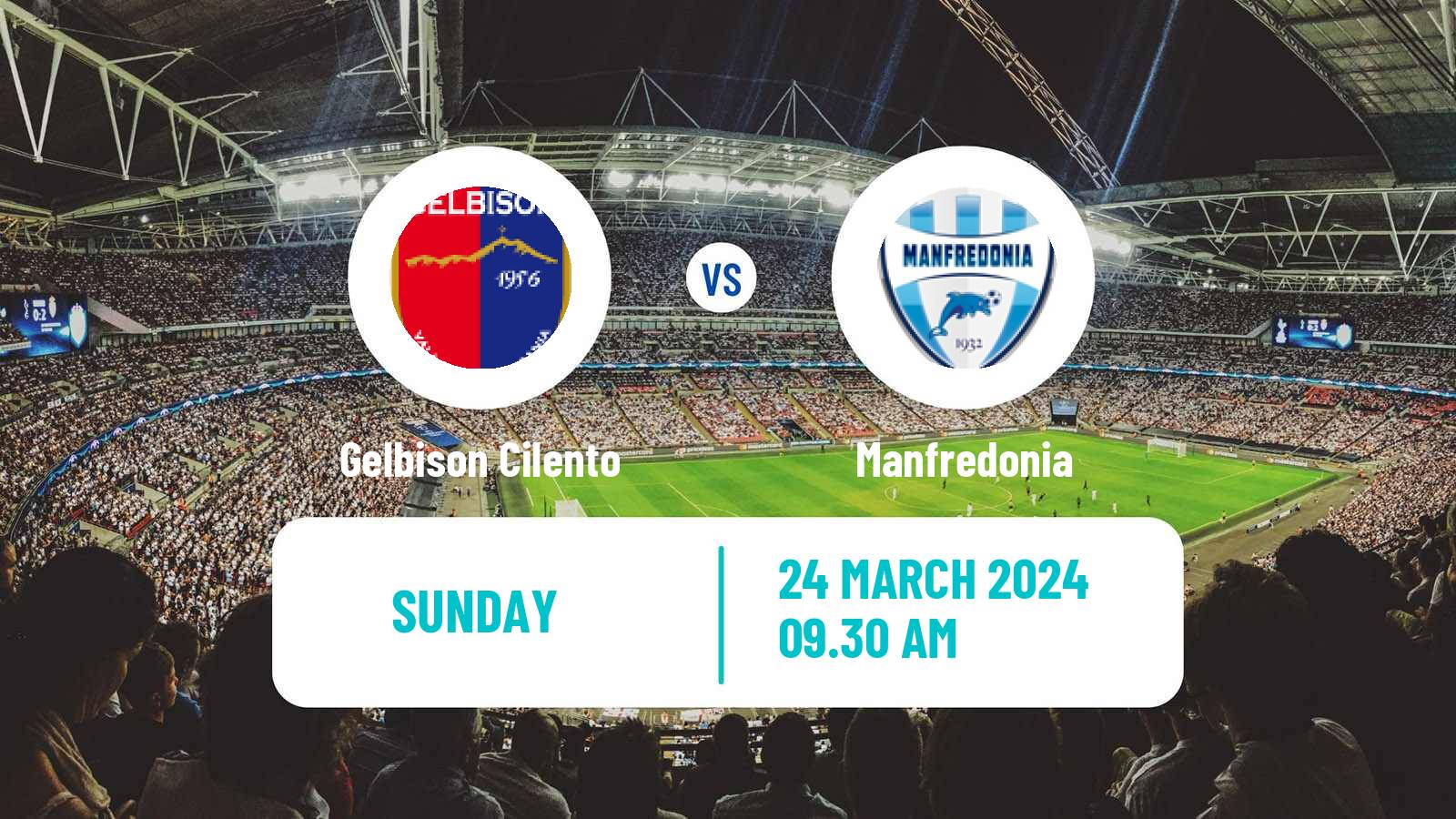 Soccer Italian Serie D - Group H Gelbison Cilento - Manfredonia