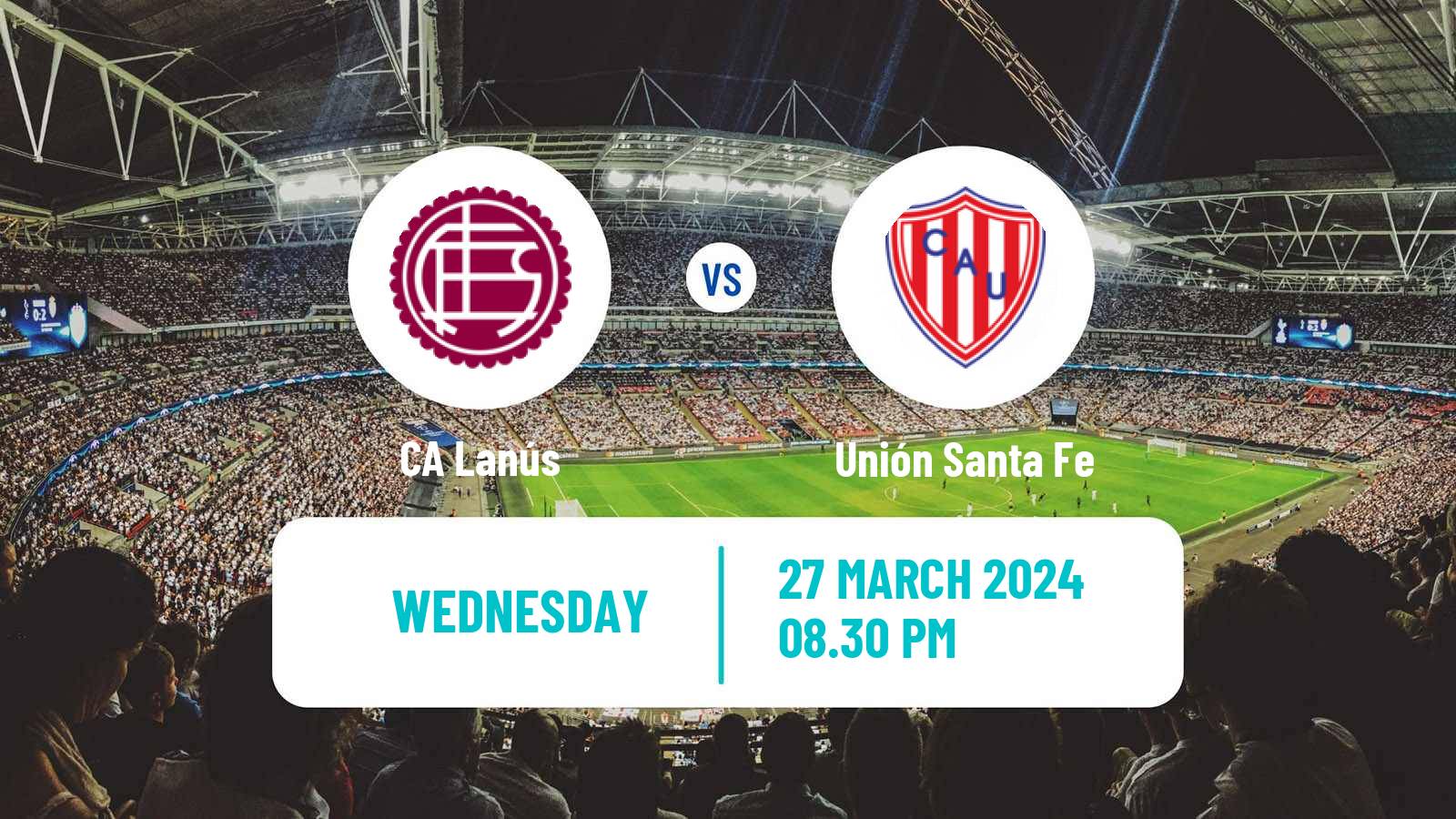 Soccer Argentinian Copa de la Liga Profesional Lanús - Unión Santa Fe