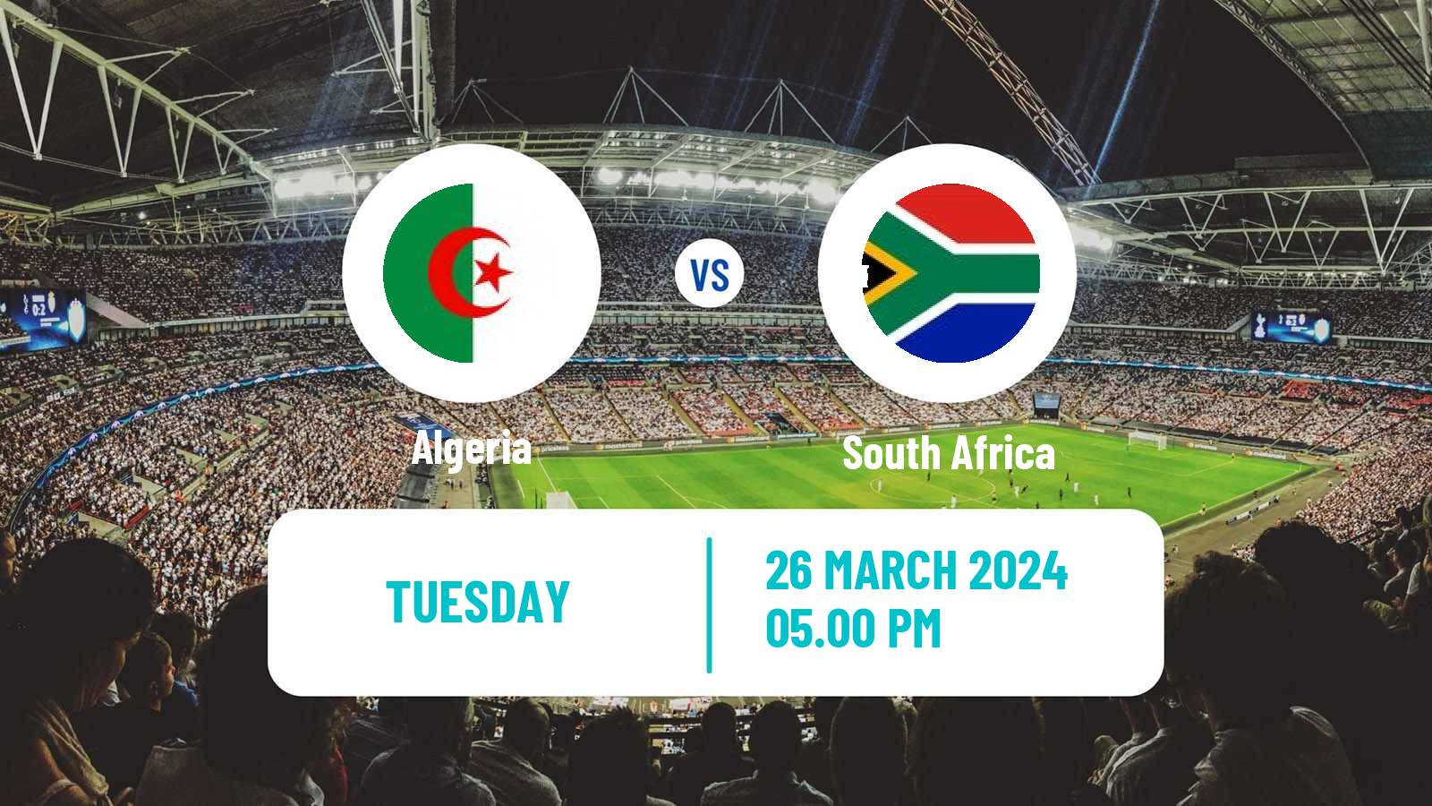 Soccer Friendly Algeria - South Africa