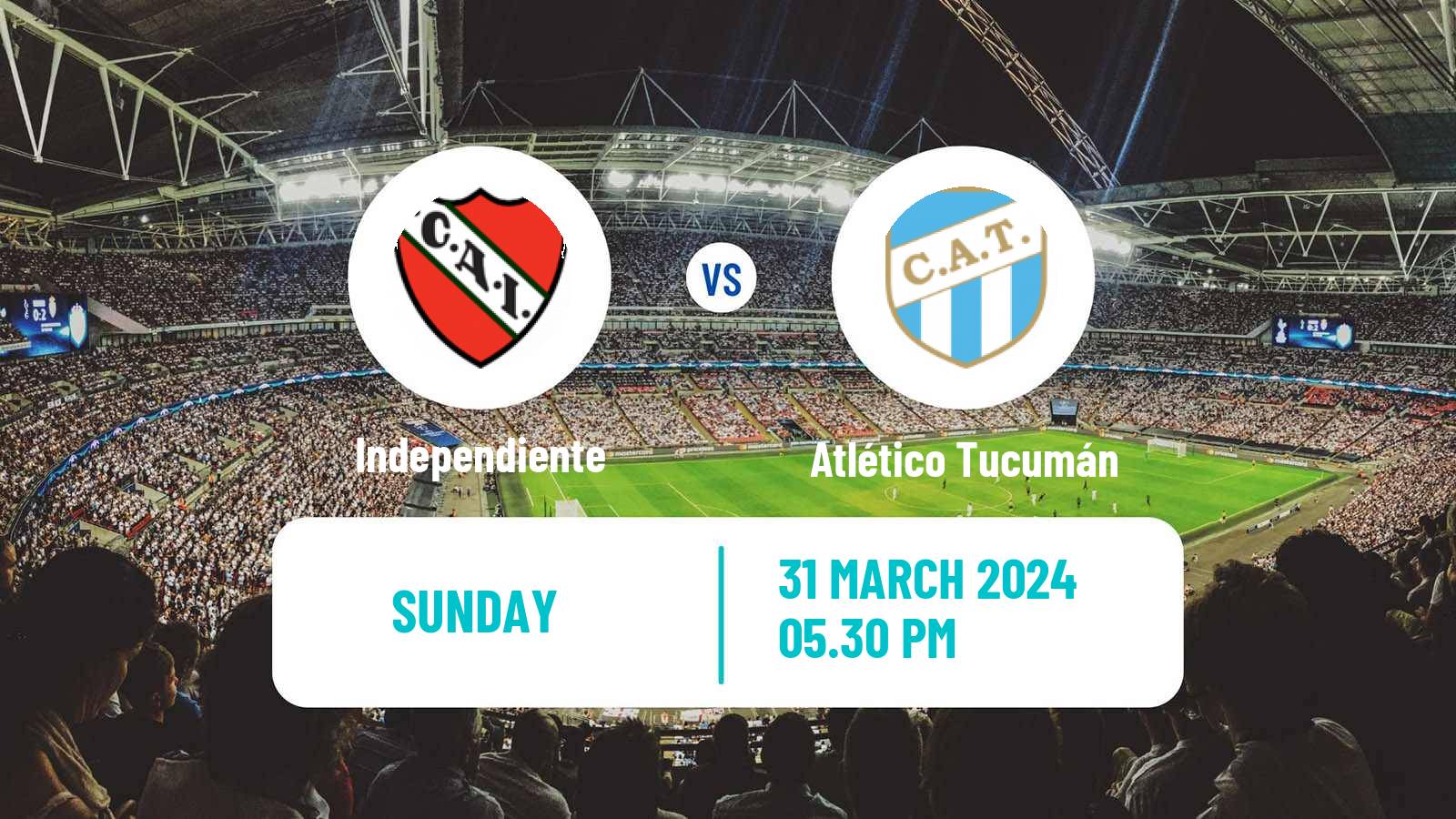 Soccer Argentinian Copa de la Liga Profesional Independiente - Atlético Tucumán