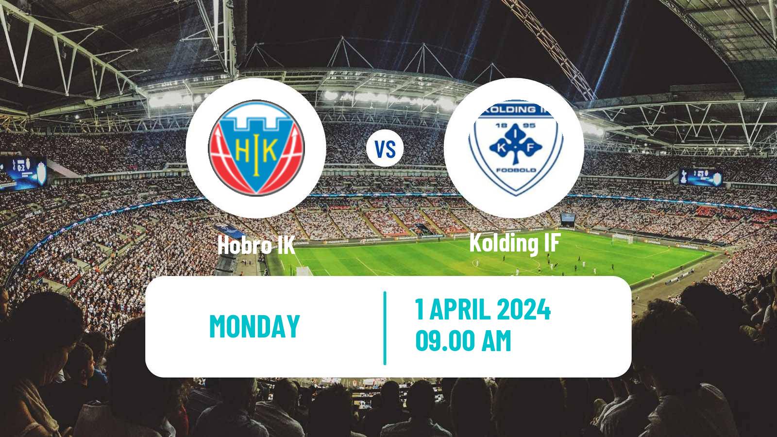 Soccer Danish 1 Division Hobro - Kolding IF
