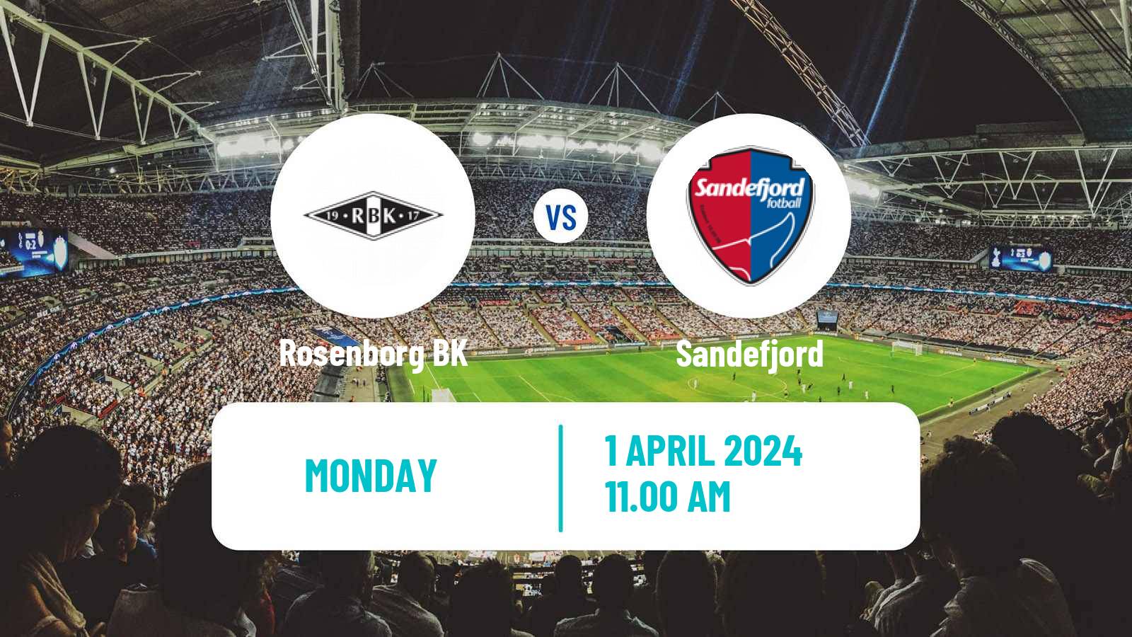 Soccer Norwegian Eliteserien Rosenborg - Sandefjord
