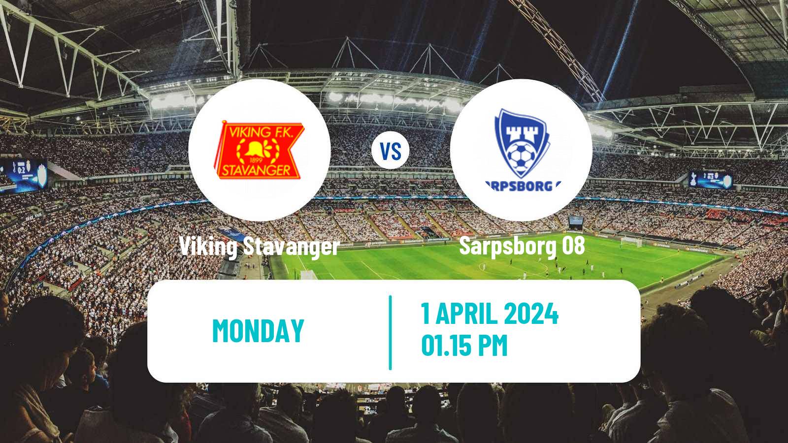 Soccer Norwegian Eliteserien Viking Stavanger - Sarpsborg 08