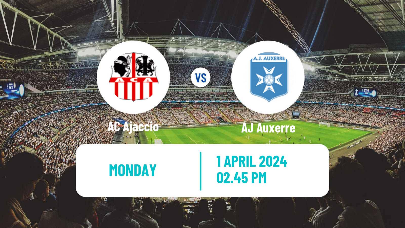 Soccer French Ligue 2 Ajaccio - Auxerre
