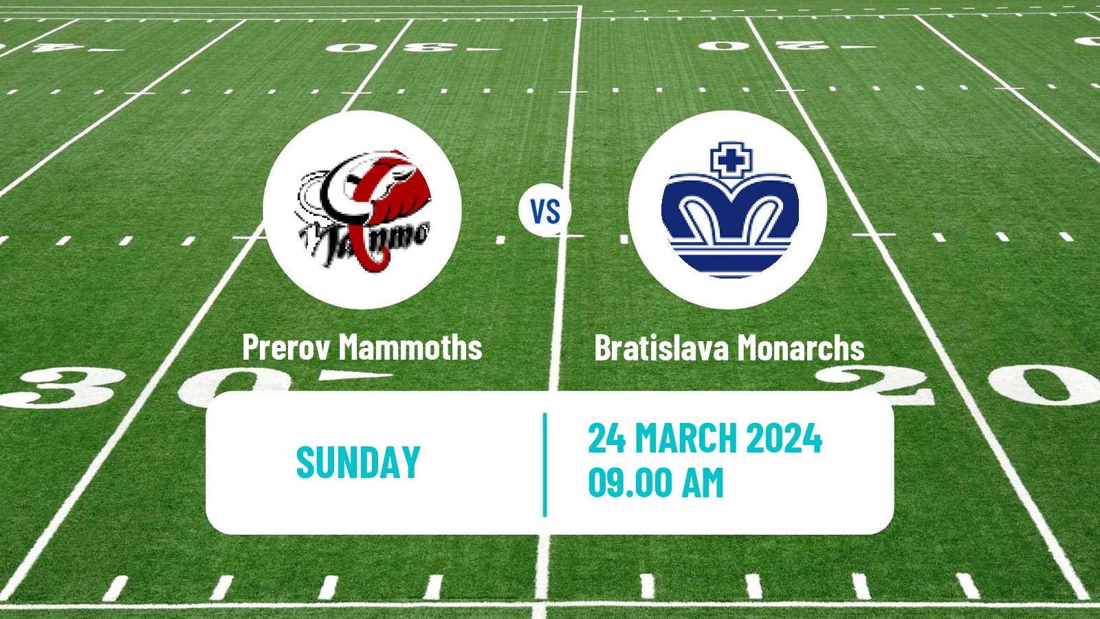 American football Czech CLAF Prerov Mammoths - Bratislava Monarchs