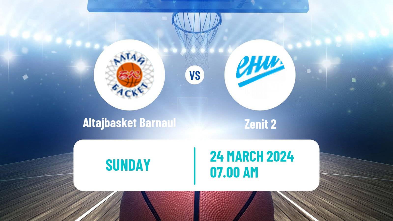 Basketball Russian Super League Basketball Altajbasket Barnaul - Zenit 2