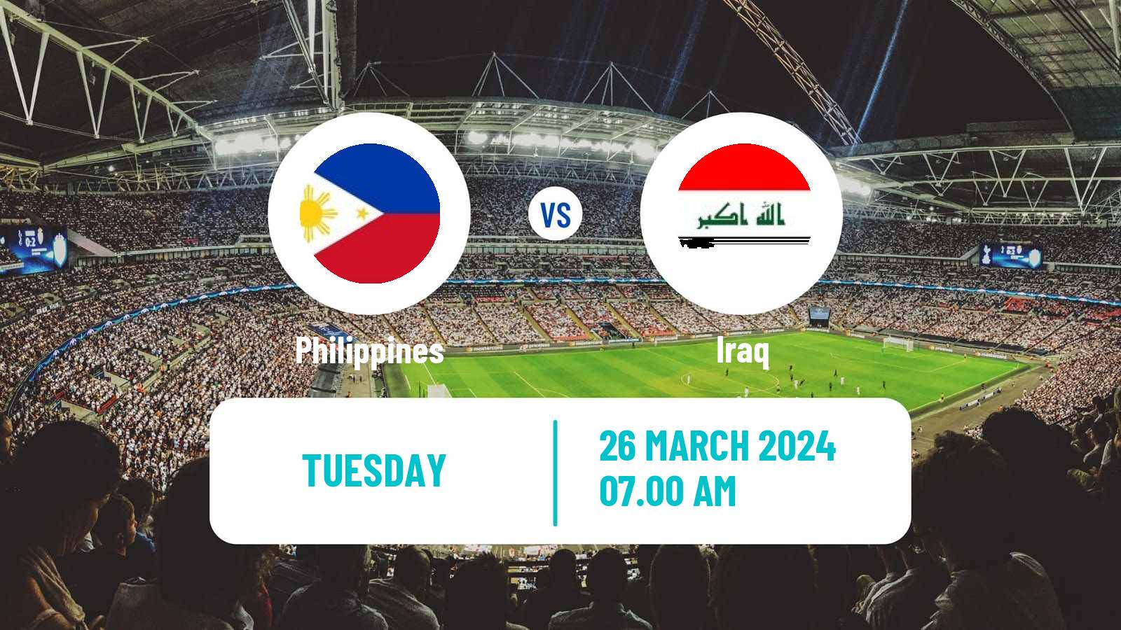 Soccer FIFA World Cup Philippines - Iraq