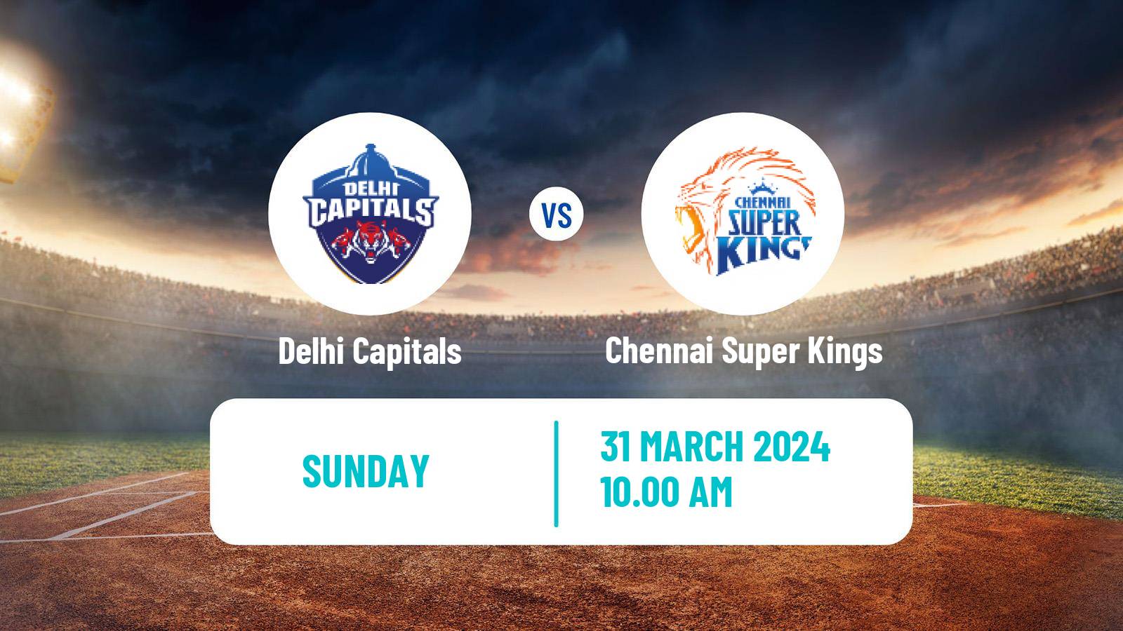 Cricket Indian Premier League Cricket Delhi Capitals - Chennai Super Kings