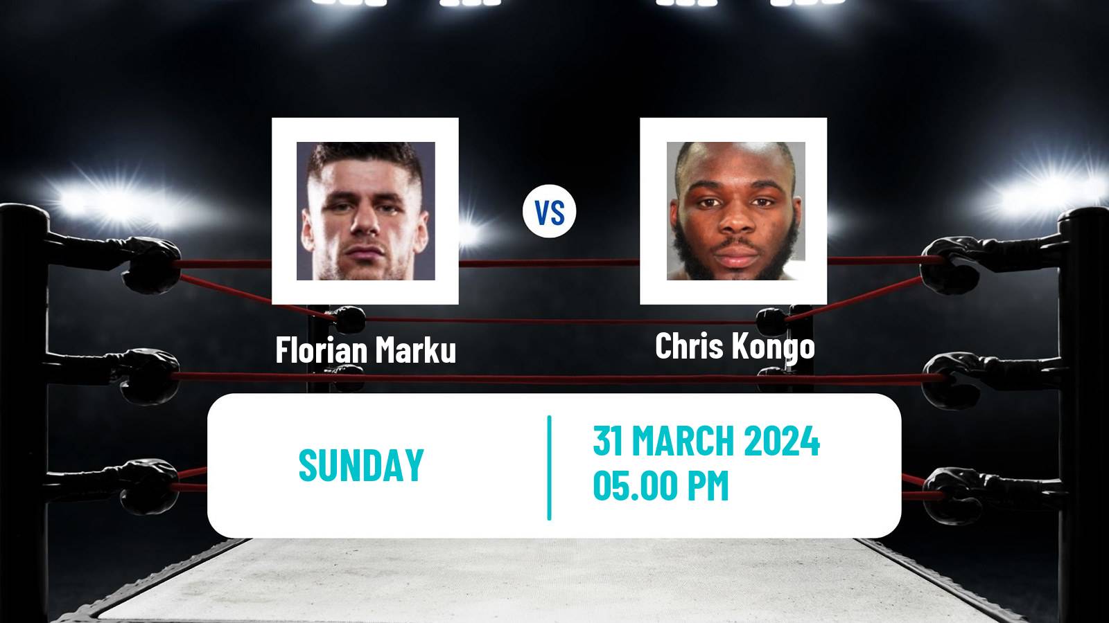 Boxing Welterweight Others Matches Men Florian Marku - Chris Kongo