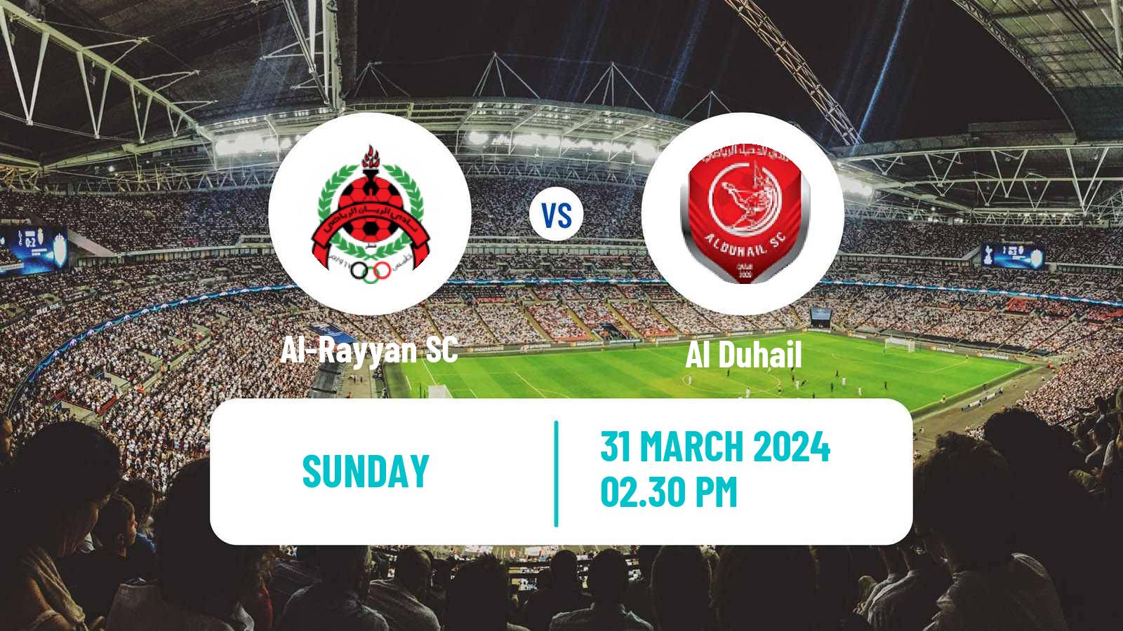 Soccer Qatar QSL Al-Rayyan - Al Duhail