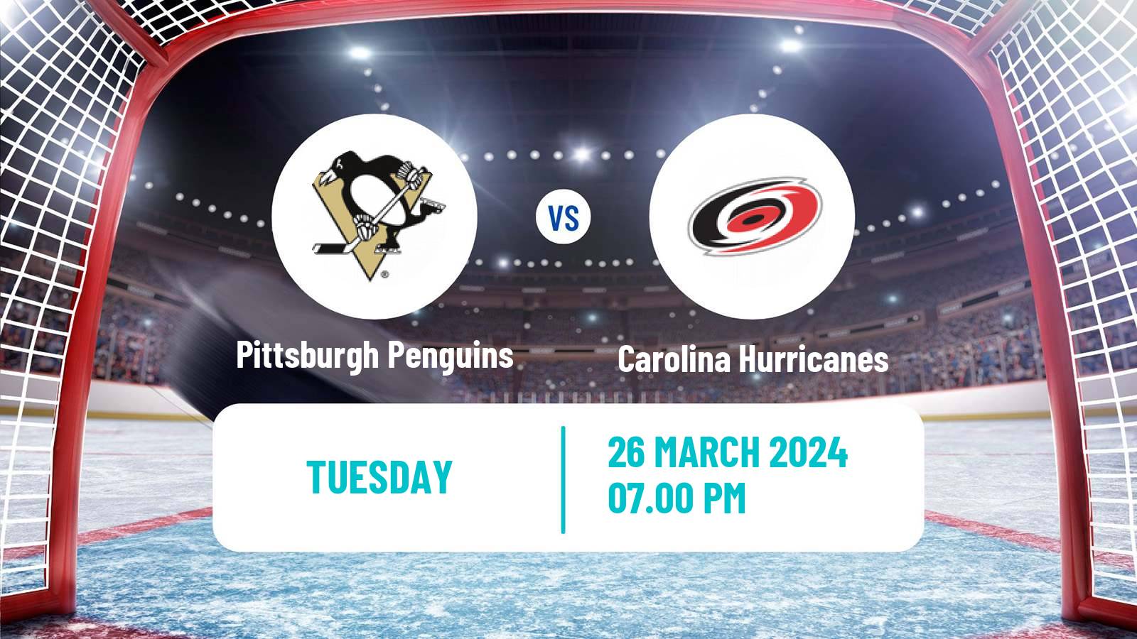 Hockey NHL Pittsburgh Penguins - Carolina Hurricanes