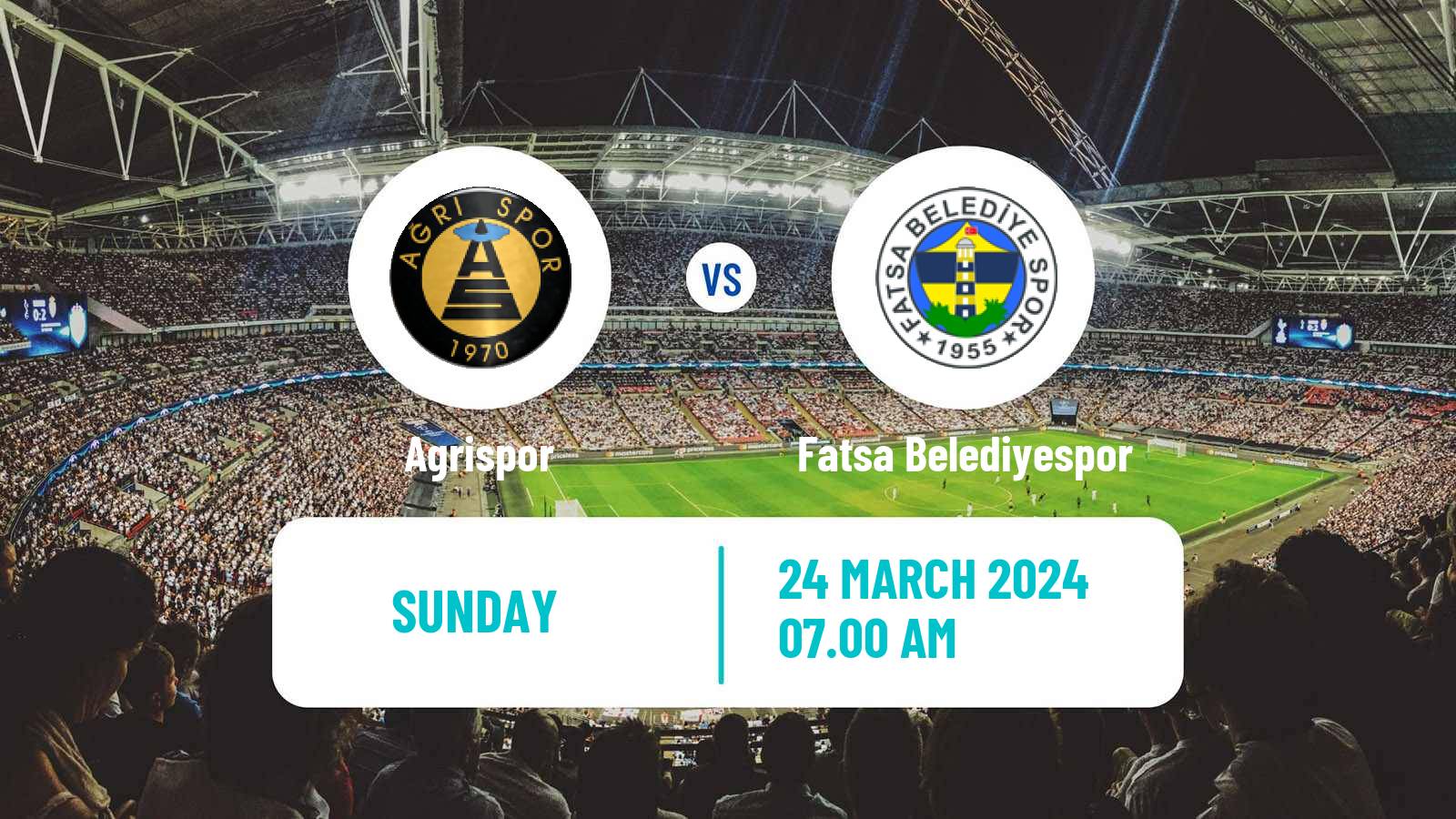 Soccer Turkish 3 Lig Group 3 Agrispor - Fatsa Belediyespor