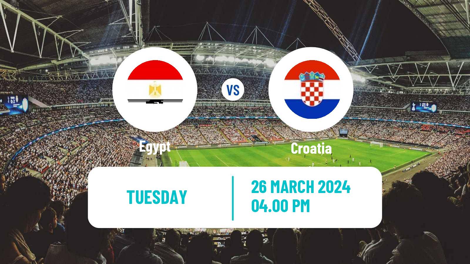 Soccer Friendly Egypt - Croatia