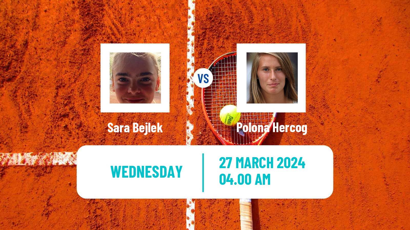 Tennis Antalya Challenger Women Sara Bejlek - Polona Hercog