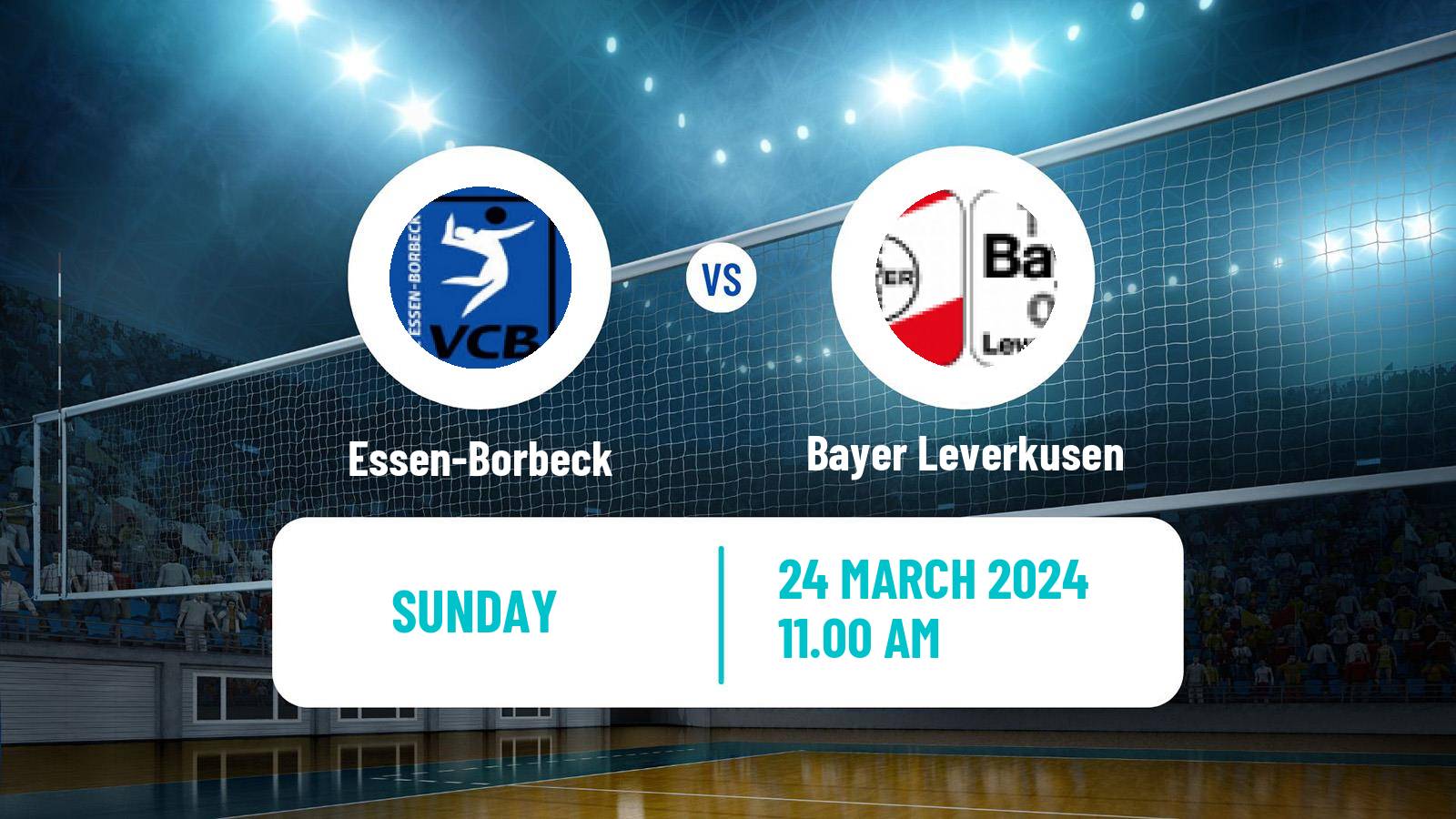 Volleyball German 2 Bundesliga Pro Volleyball Women Essen-Borbeck - Bayer Leverkusen
