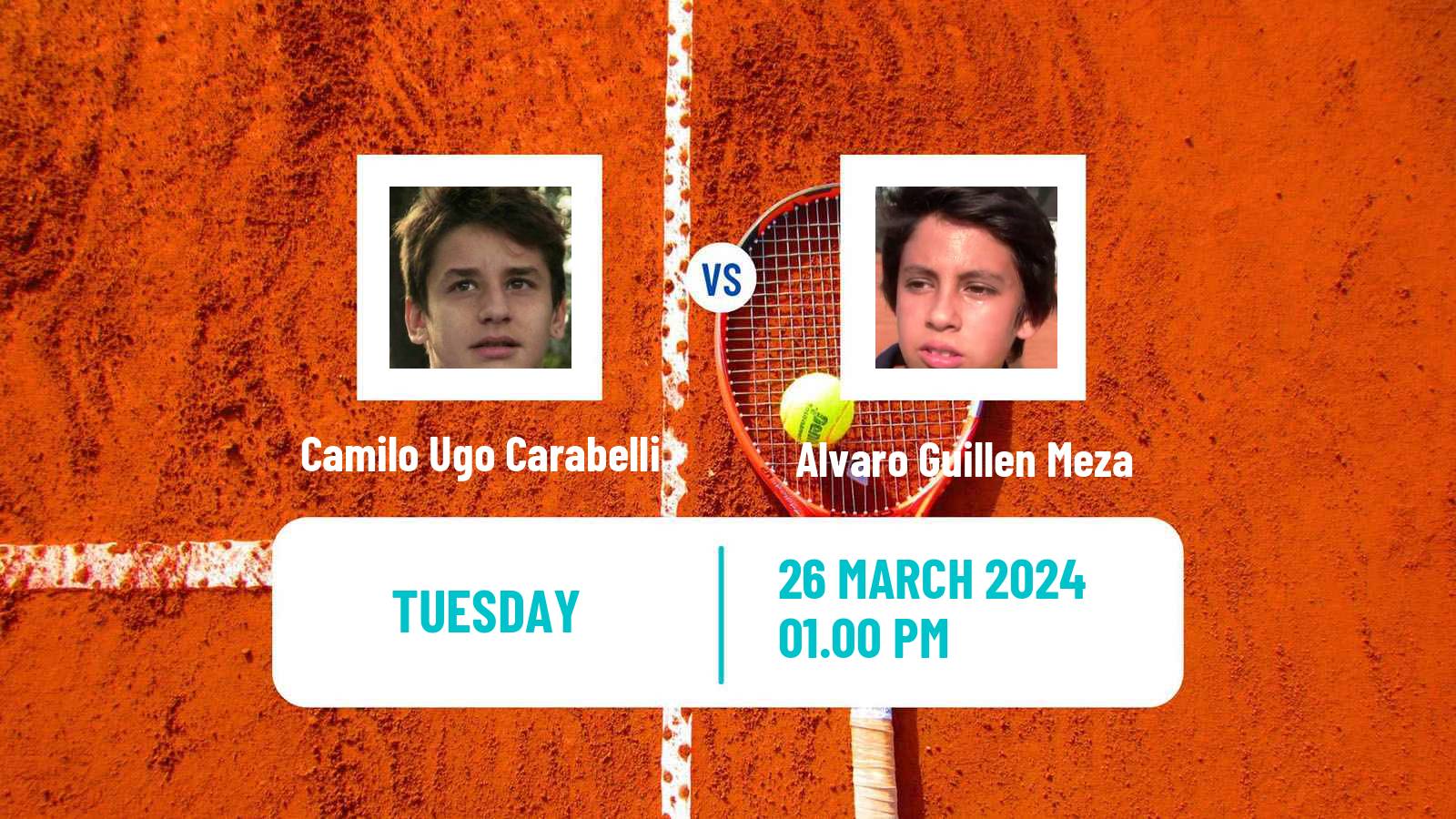 Tennis Sao Leopoldo Challenger Men Camilo Ugo Carabelli - Alvaro Guillen Meza