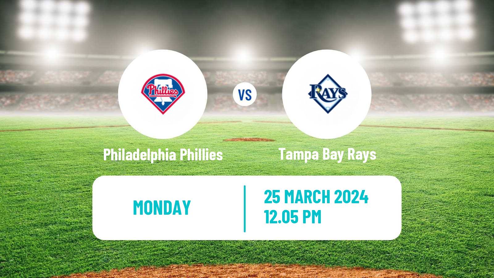 Baseball MLB Spring Training Philadelphia Phillies - Tampa Bay Rays