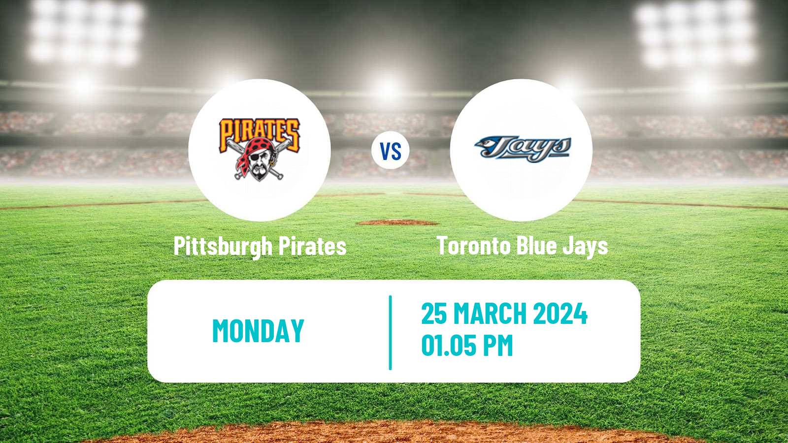 Baseball MLB Spring Training Pittsburgh Pirates - Toronto Blue Jays