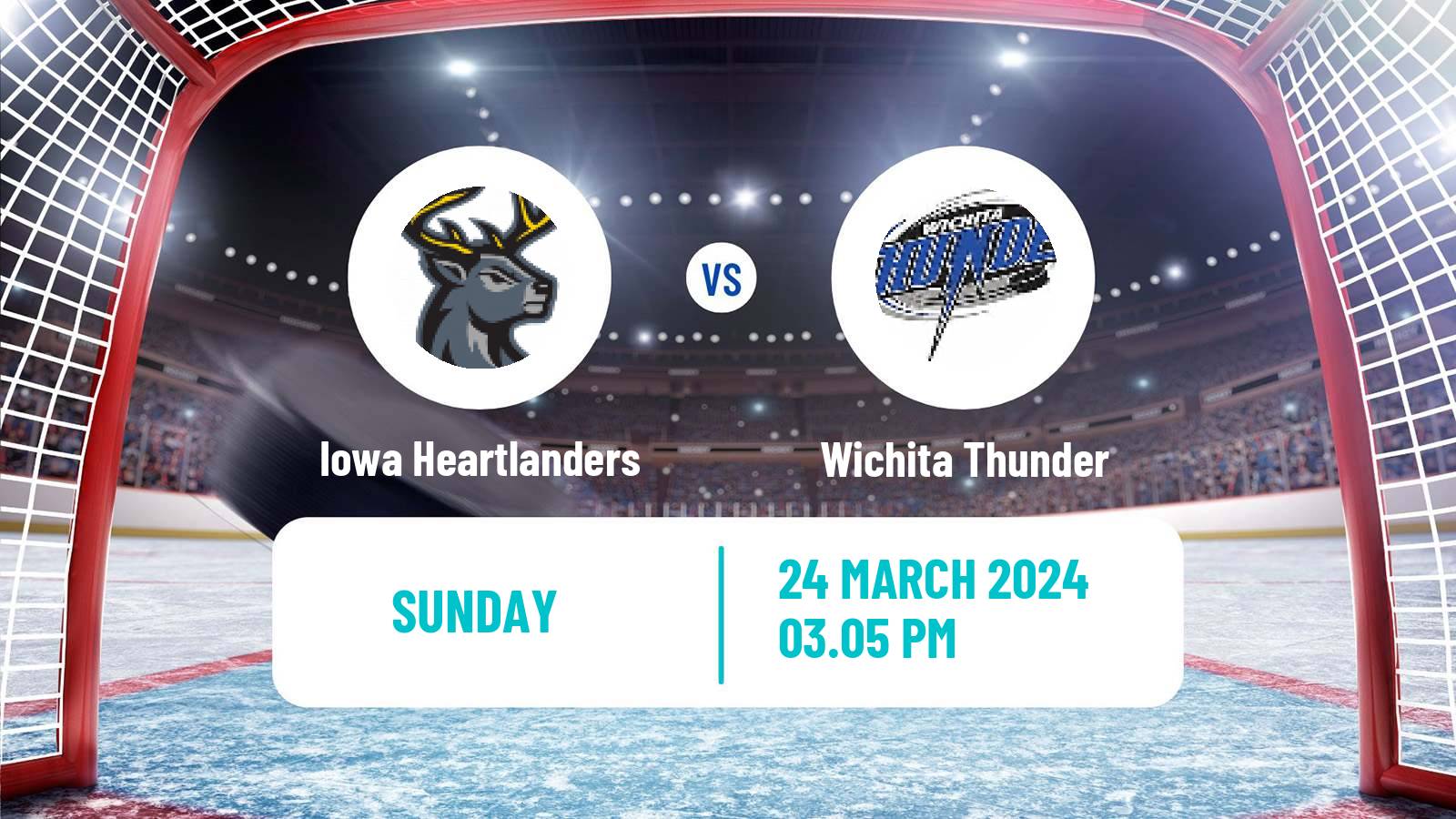 Hockey ECHL Iowa Heartlanders - Wichita Thunder