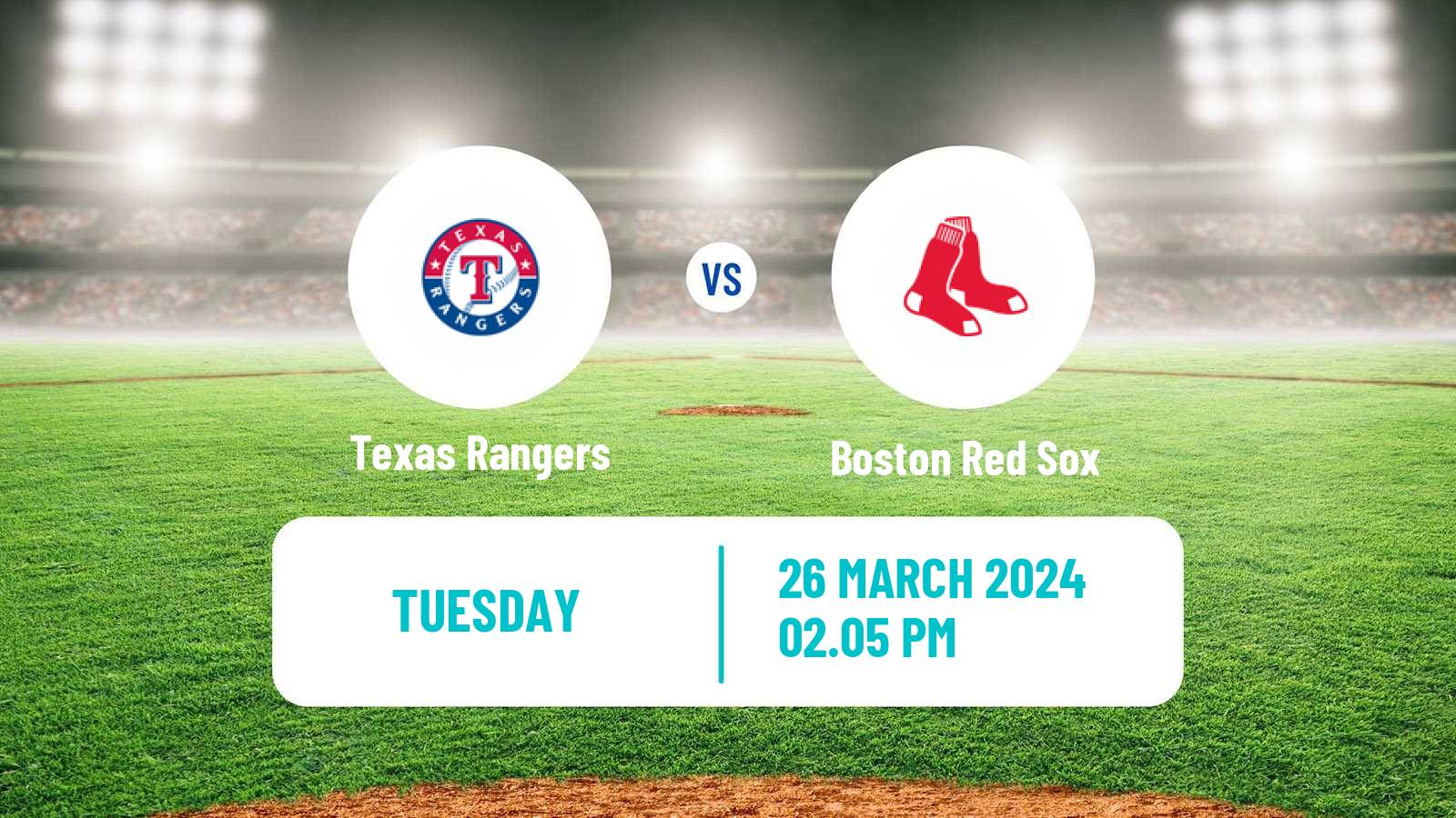 Baseball MLB Spring Training Texas Rangers - Boston Red Sox