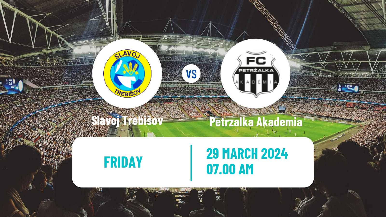 Soccer Slovak 2 Liga Slavoj Trebišov - Petrzalka Akademia