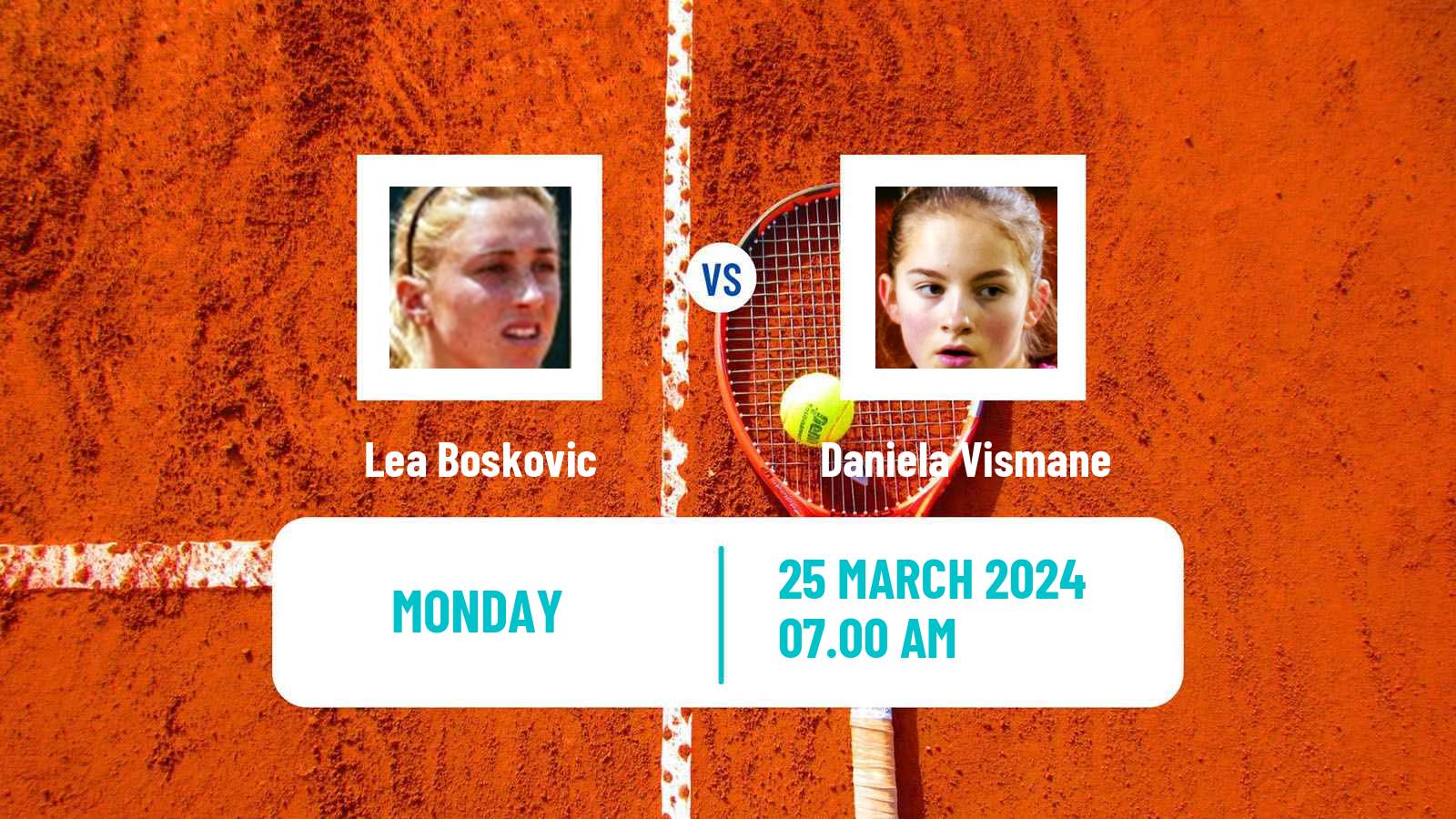 Tennis ITF W35 Terrassa Women 2024 Lea Boskovic - Daniela Vismane