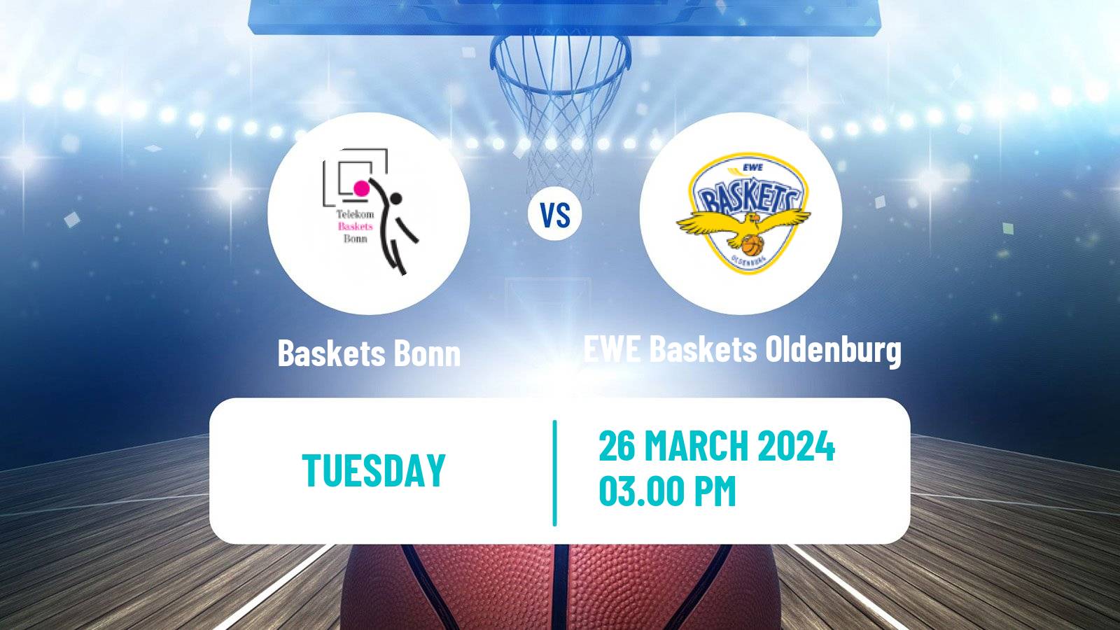 Basketball German BBL Baskets Bonn - EWE Baskets Oldenburg