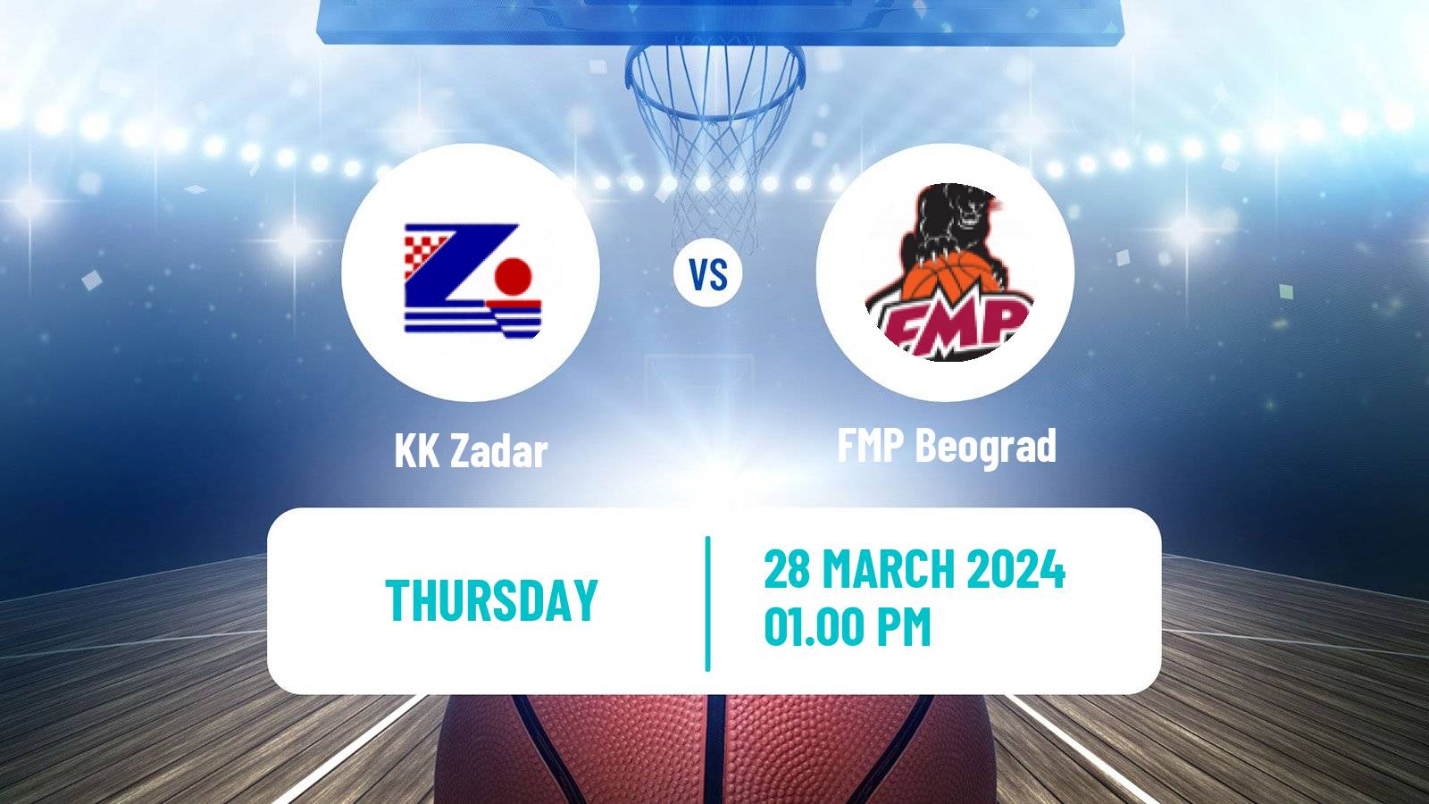 Basketball Adriatic League KK Zadar - FMP Beograd