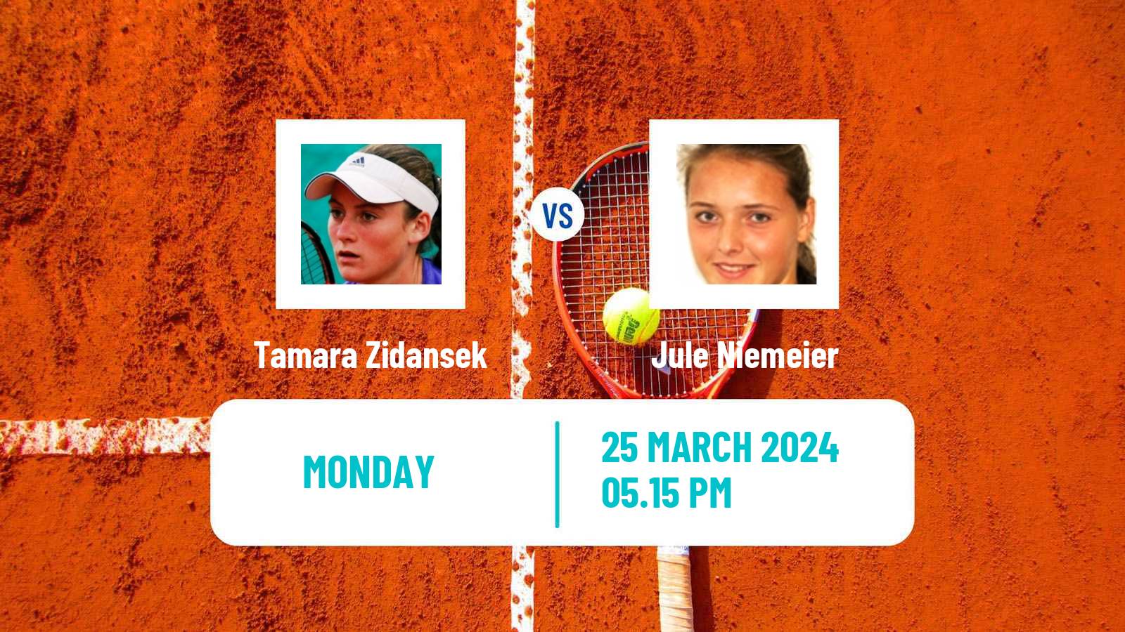 Tennis San Luis Potosi Challenger Women Tamara Zidansek - Jule Niemeier