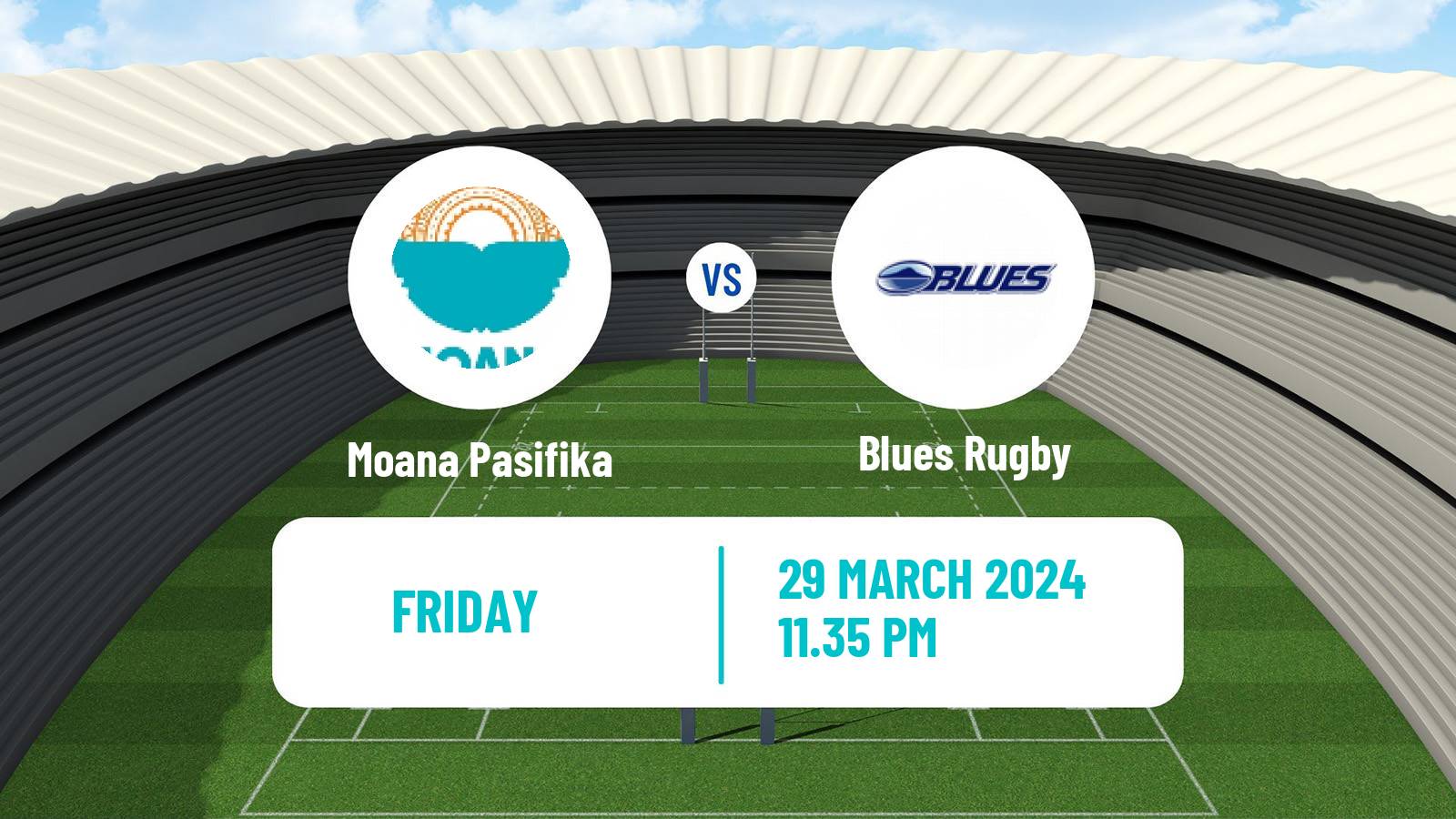 Rugby union Super Rugby Moana Pasifika - Blues