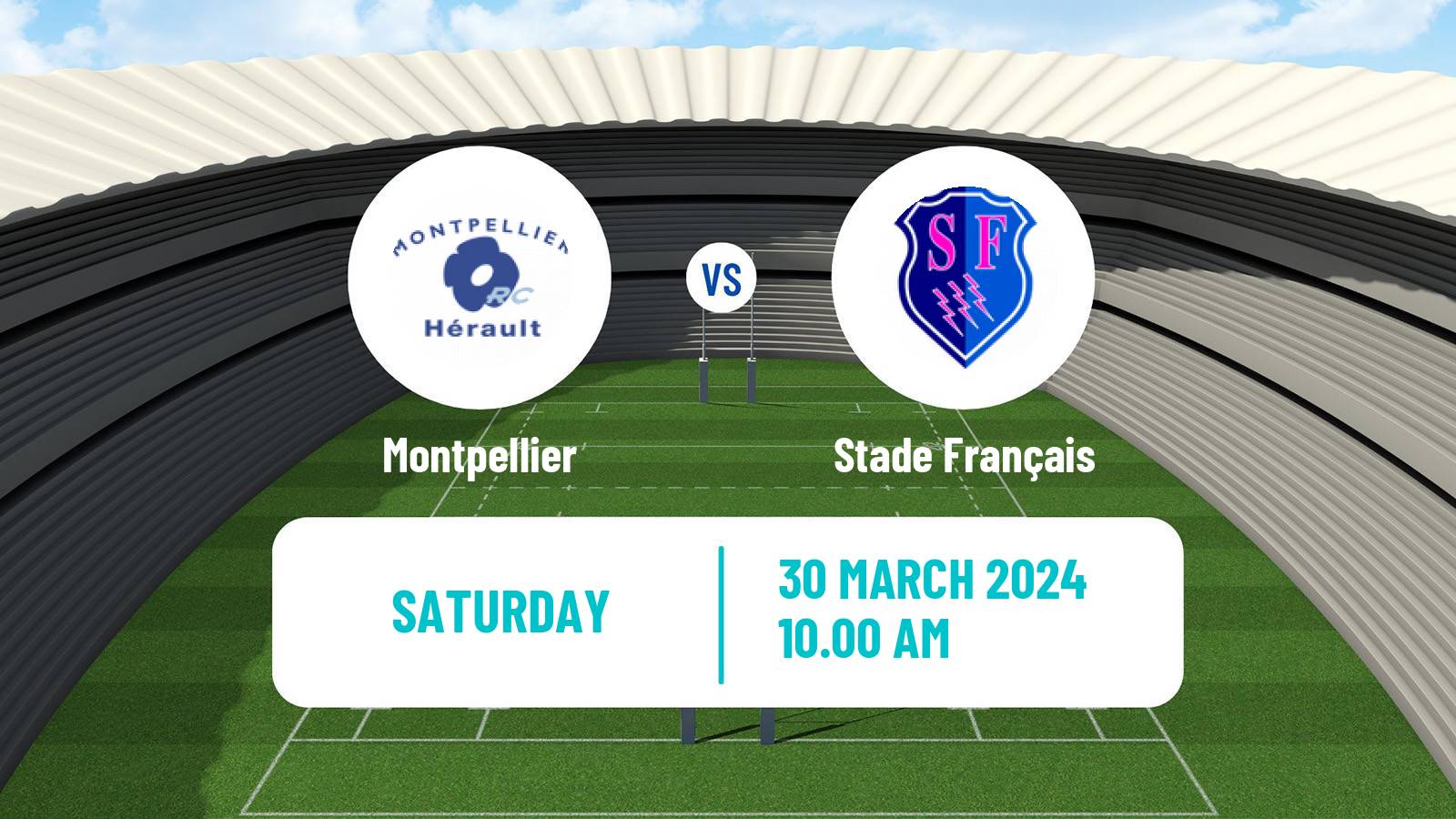 Rugby union French Top 14 Montpellier - Stade Français