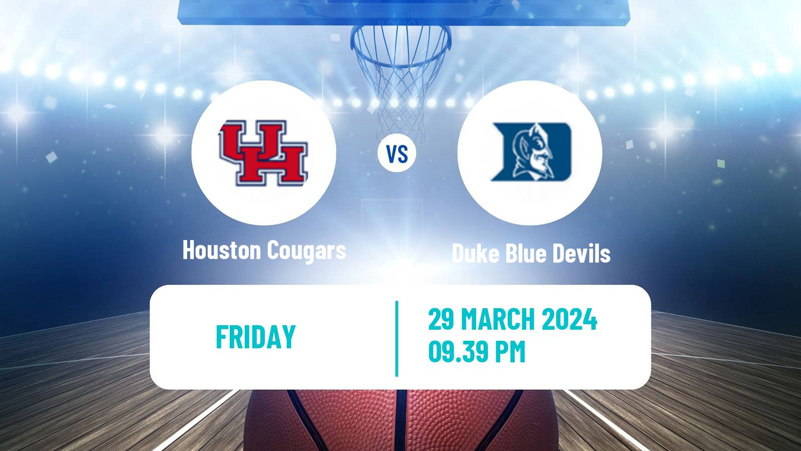 Basketball NCAA College Basketball Houston Cougars - Duke Blue Devils
