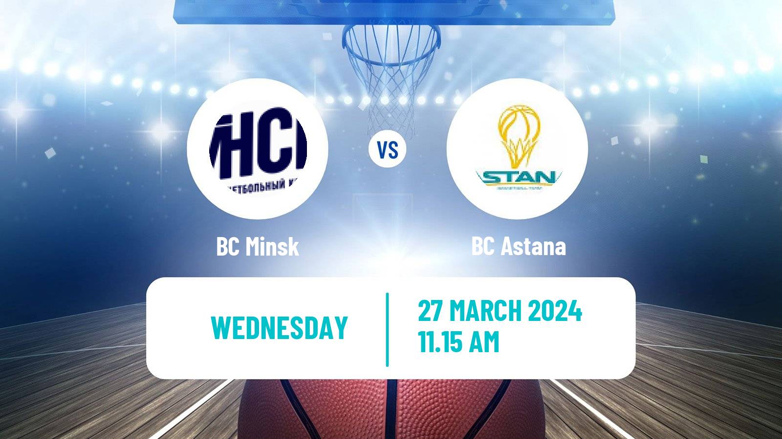 Basketball VTB United League Minsk - Astana