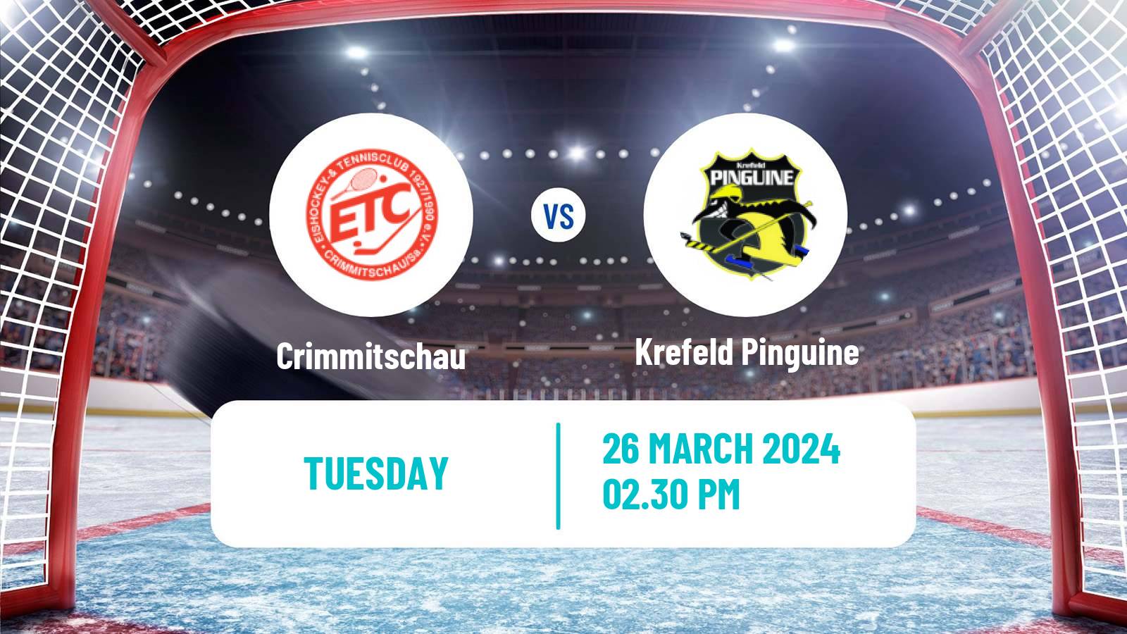 Hockey German DEL2 Crimmitschau - Krefeld Pinguine