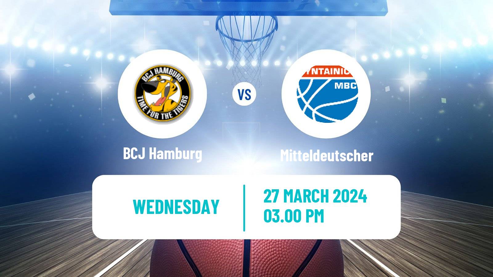 Basketball German BBL BCJ Hamburg - Mitteldeutscher