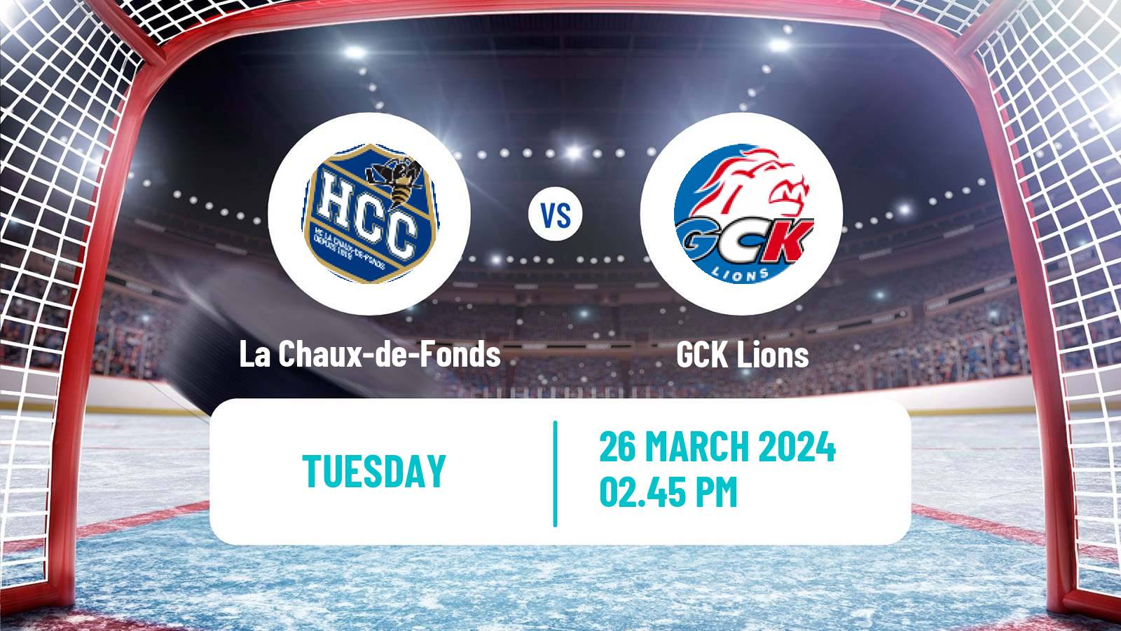 Hockey Swiss League Hockey La Chaux-de-Fonds - GCK Lions