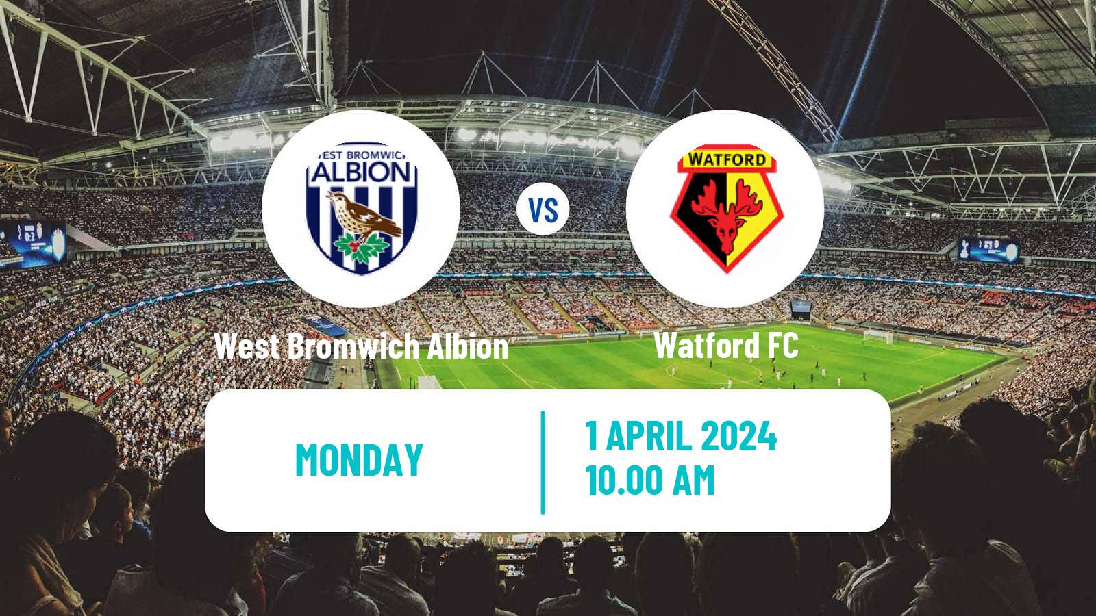 Soccer English League Championship West Bromwich Albion - Watford