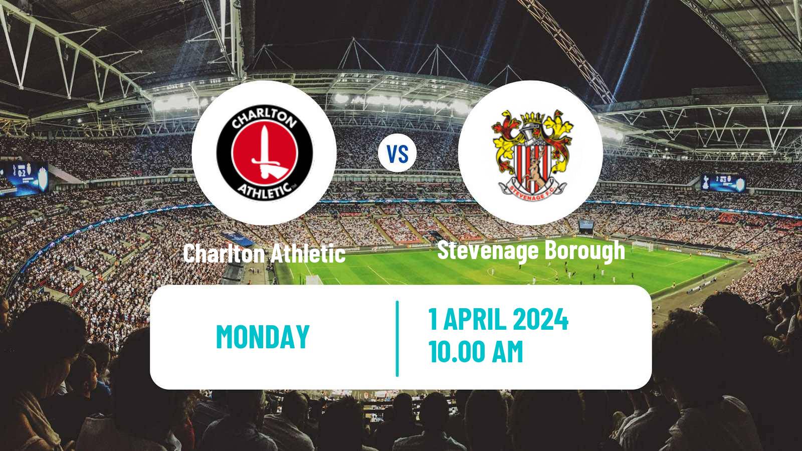 Soccer English League One Charlton Athletic - Stevenage Borough