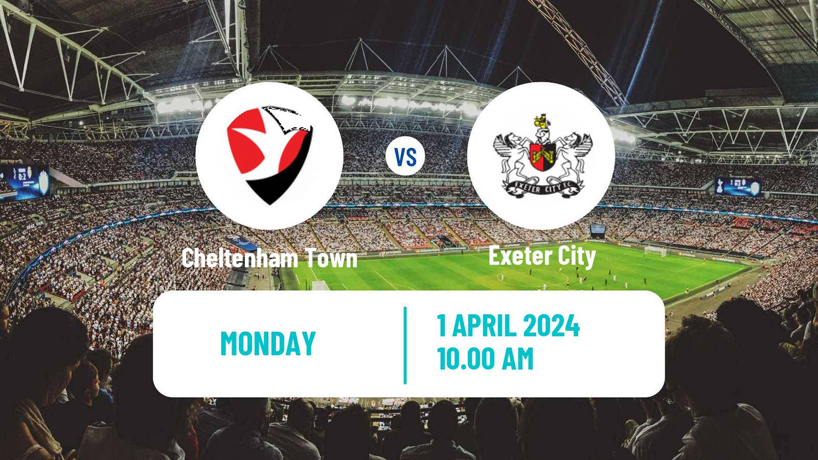 Soccer English League One Cheltenham Town - Exeter City